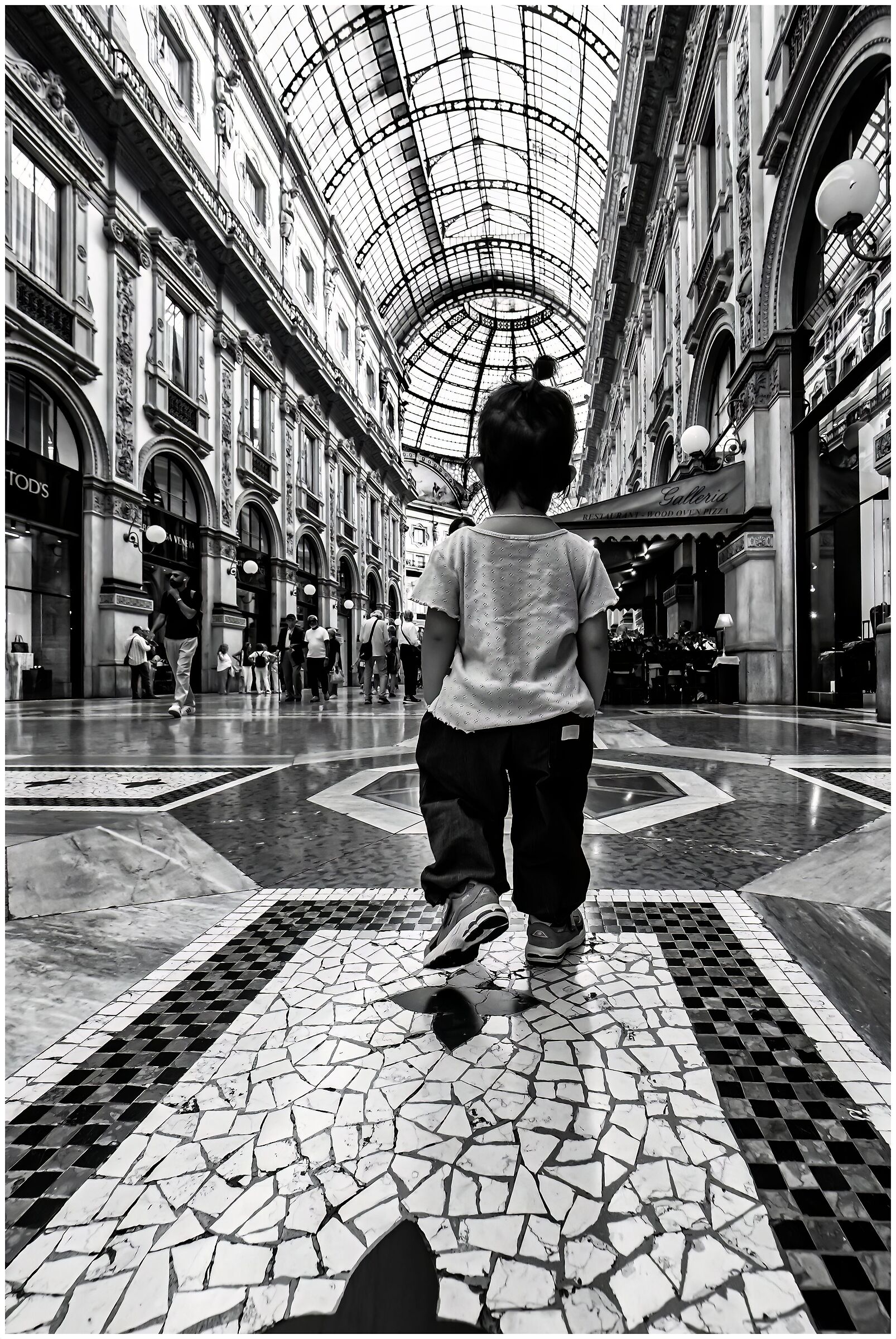 Oggi  passegiata in galleria a Milano