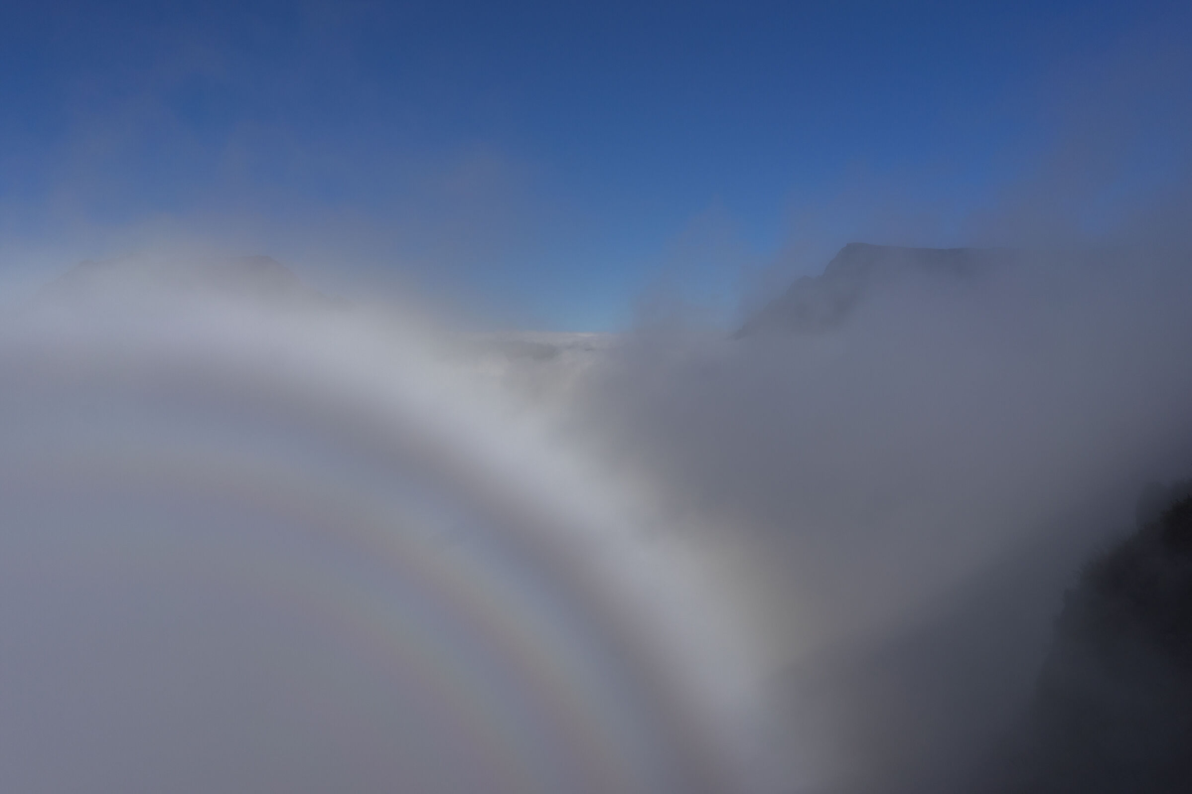 Rainbow in the clouds