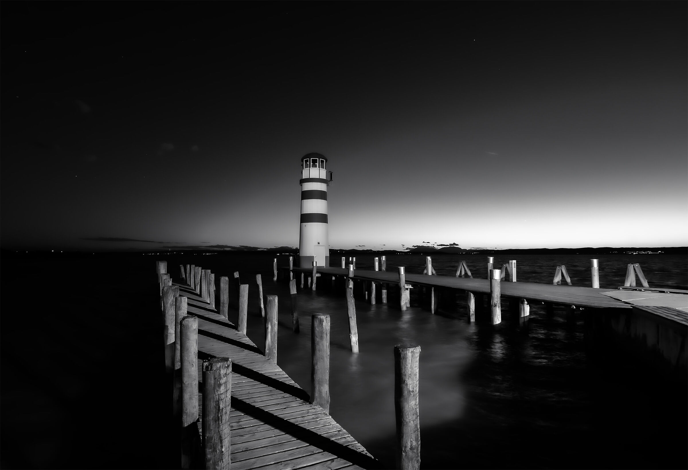 Il faro del Neusidlersee.