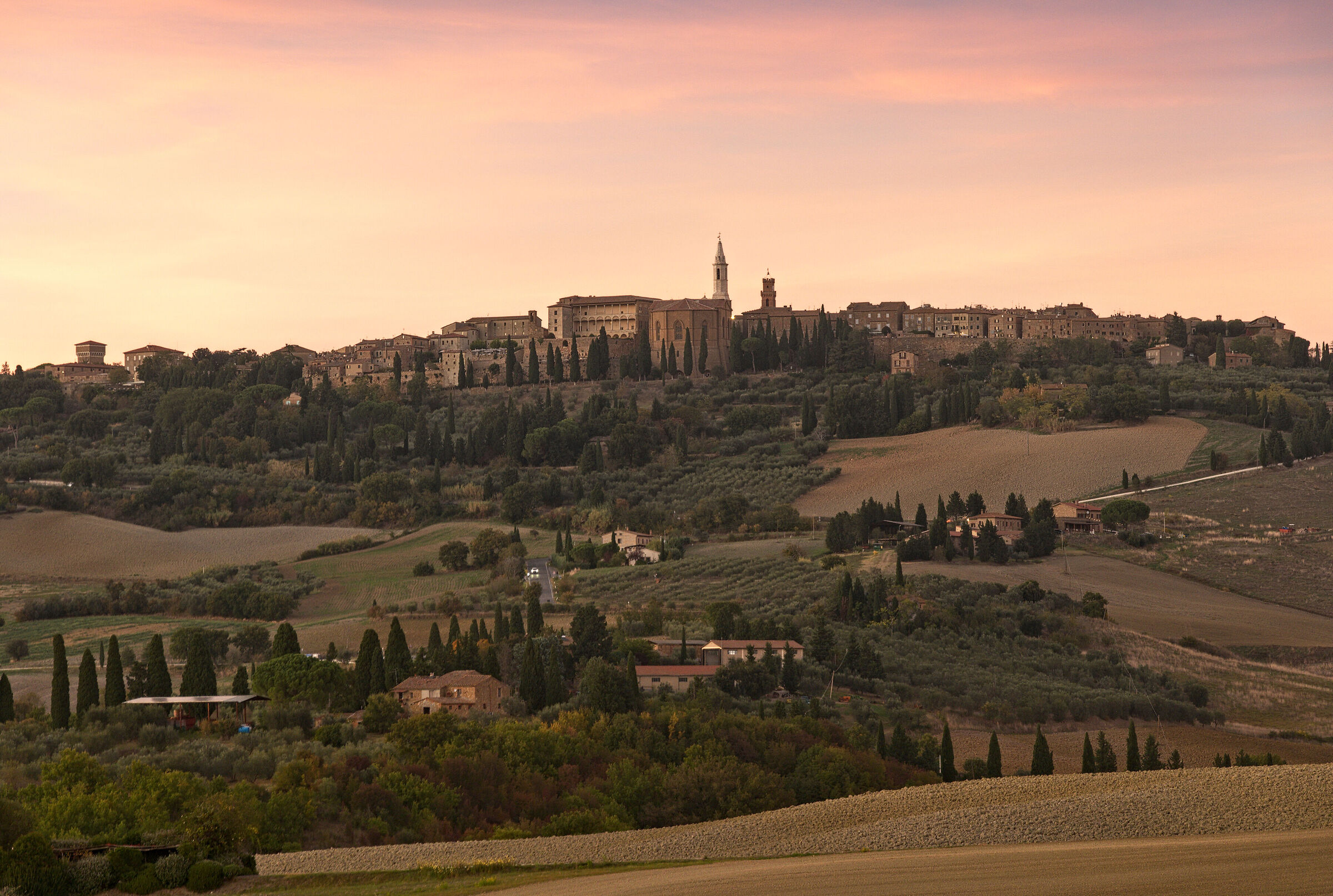 Pienza al tramonto