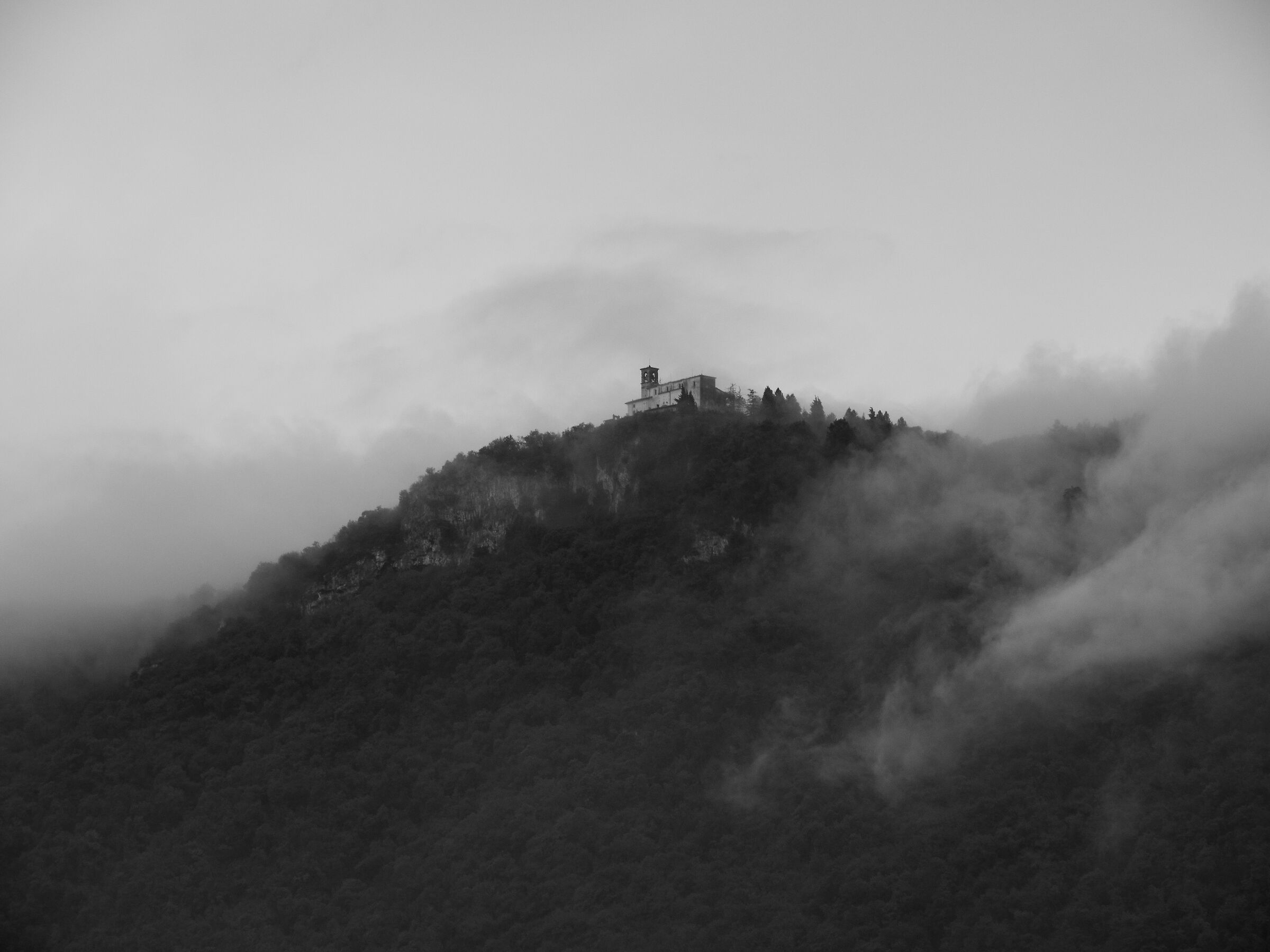 The embrace of the clouds.