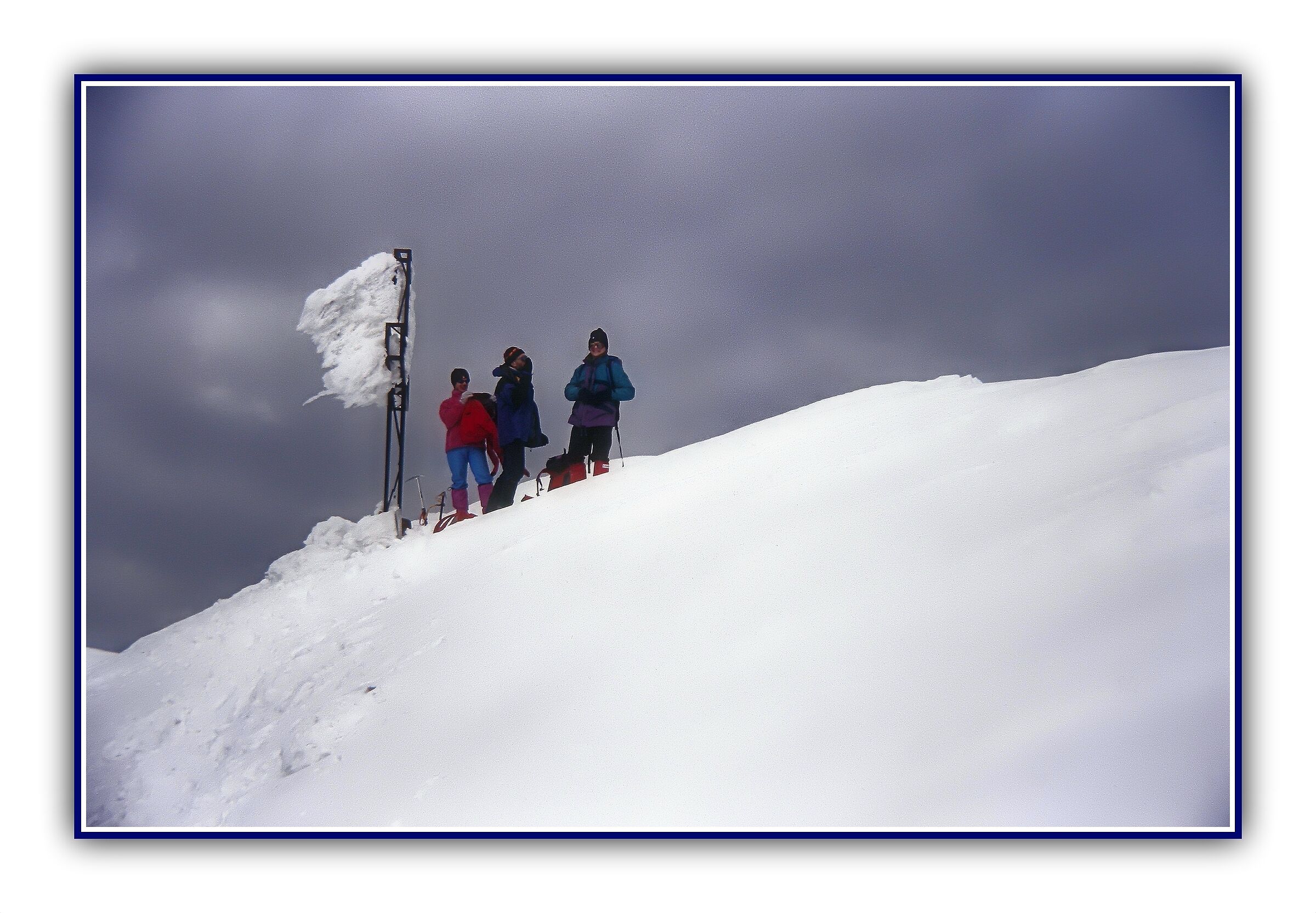 At the end of the white