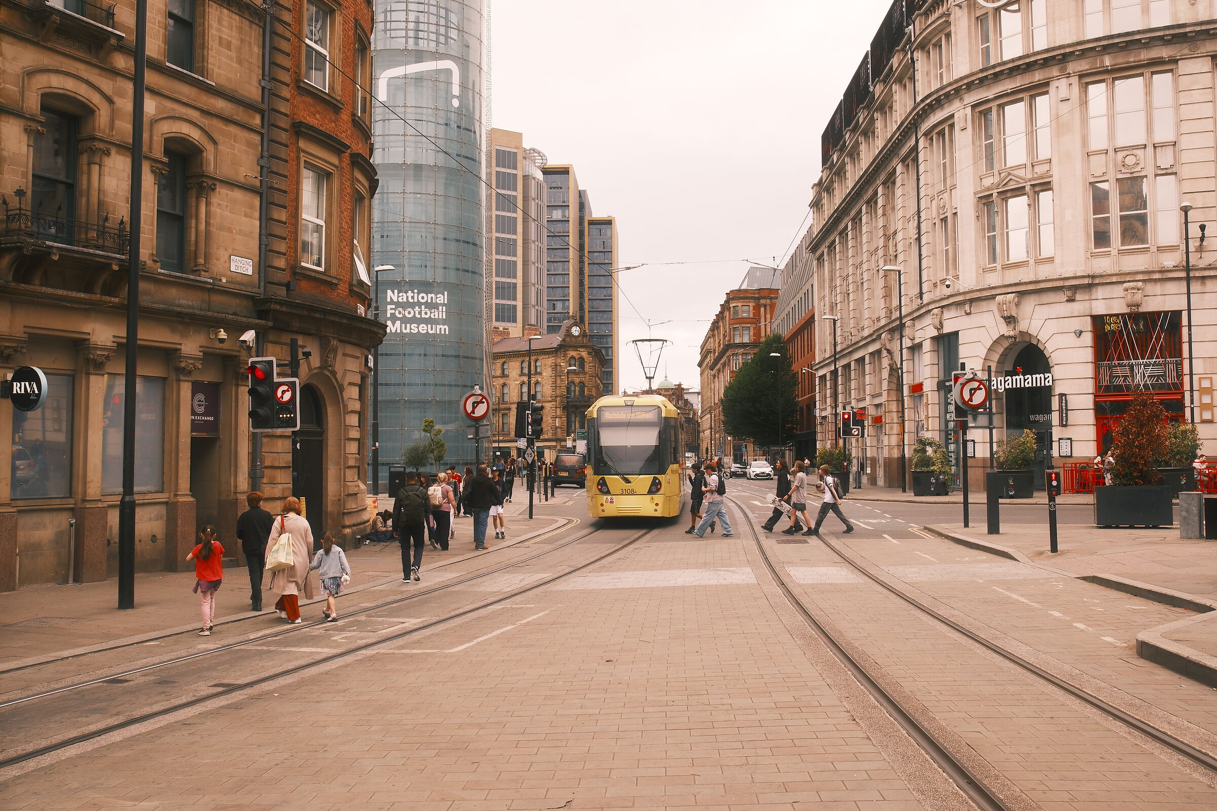 Yellow tram