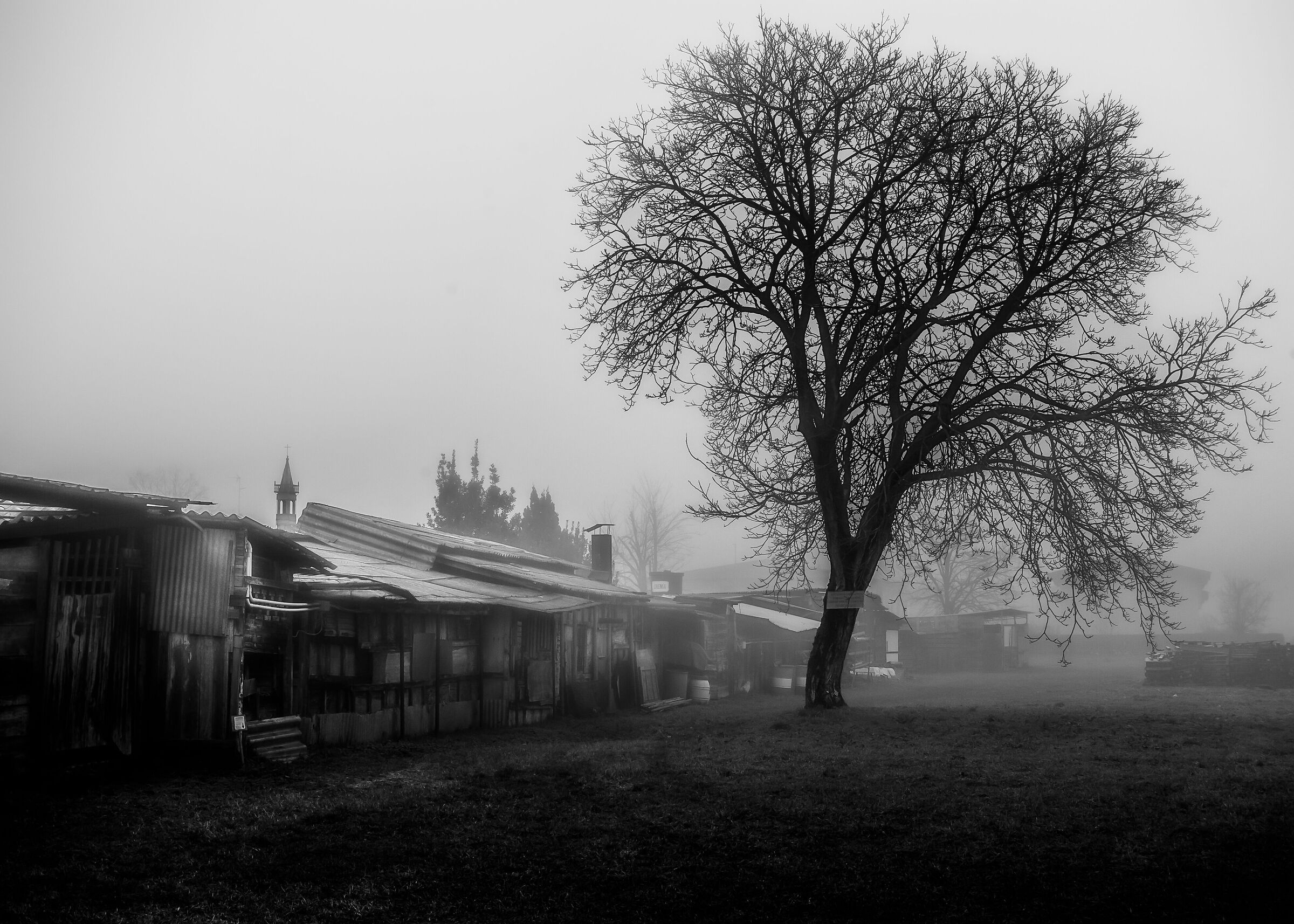 Paesaggio urbano invernale
