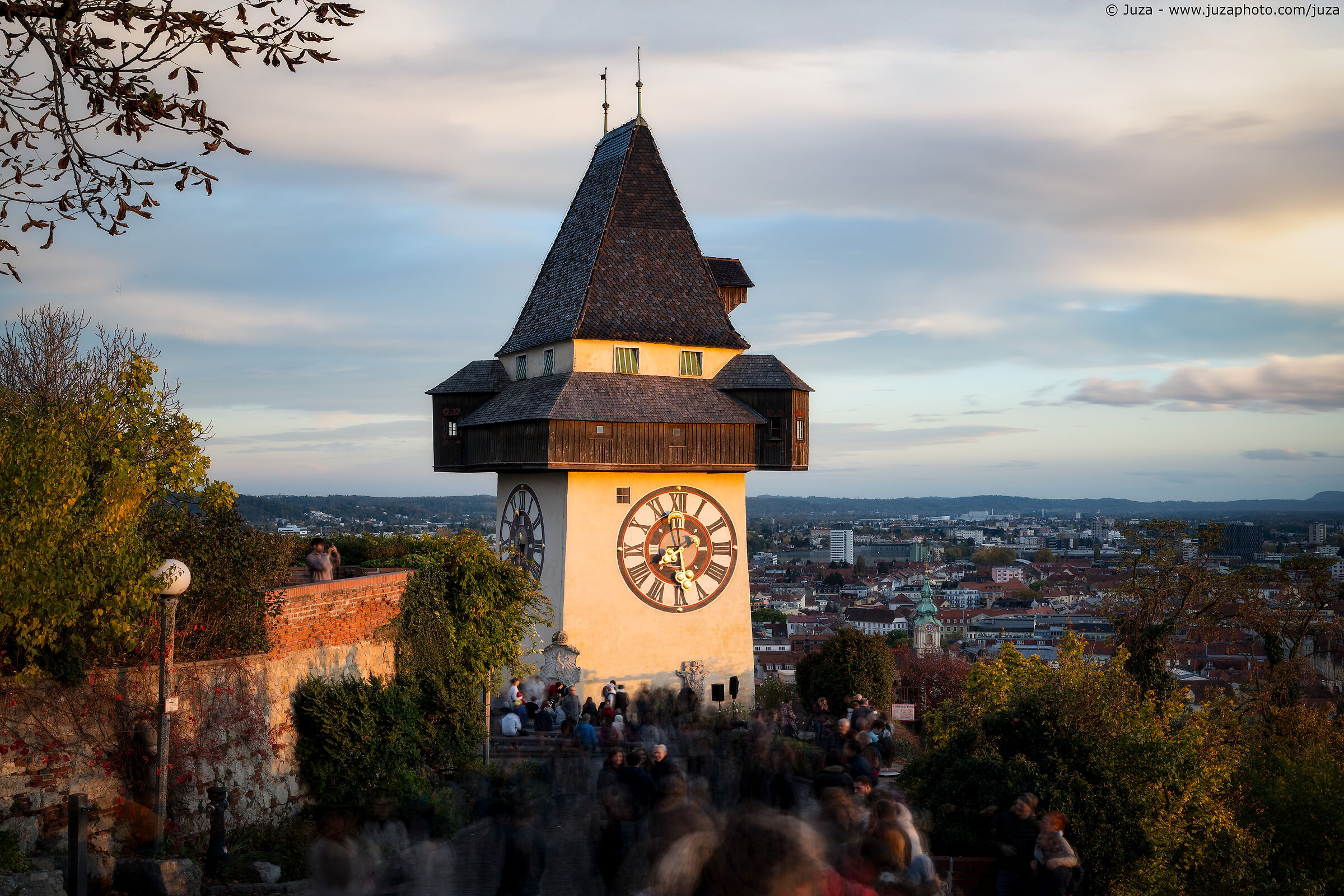 La torre dell'orologio di Graz