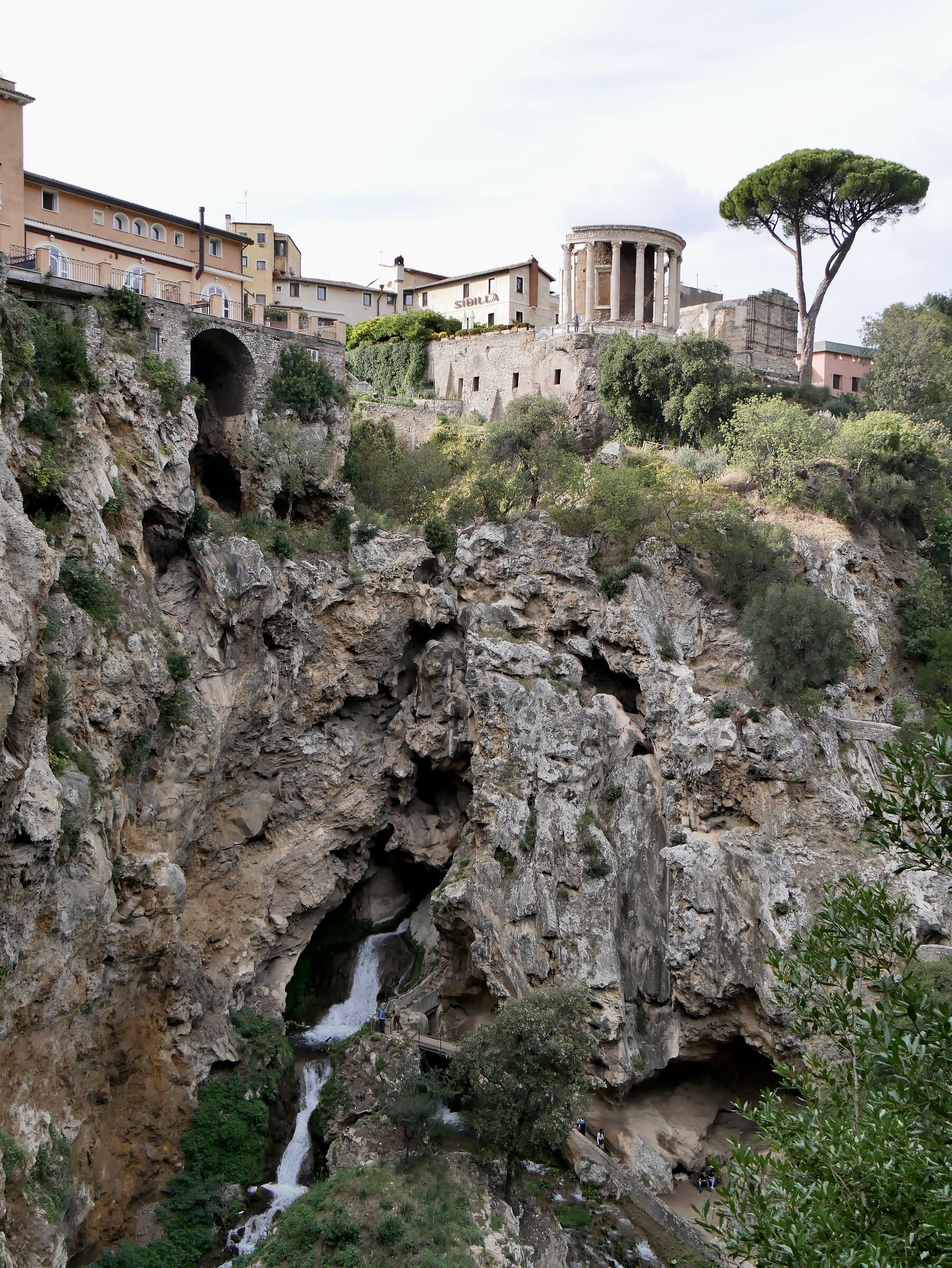 View of the Temple of the Sibyl from Villa Gregoriana