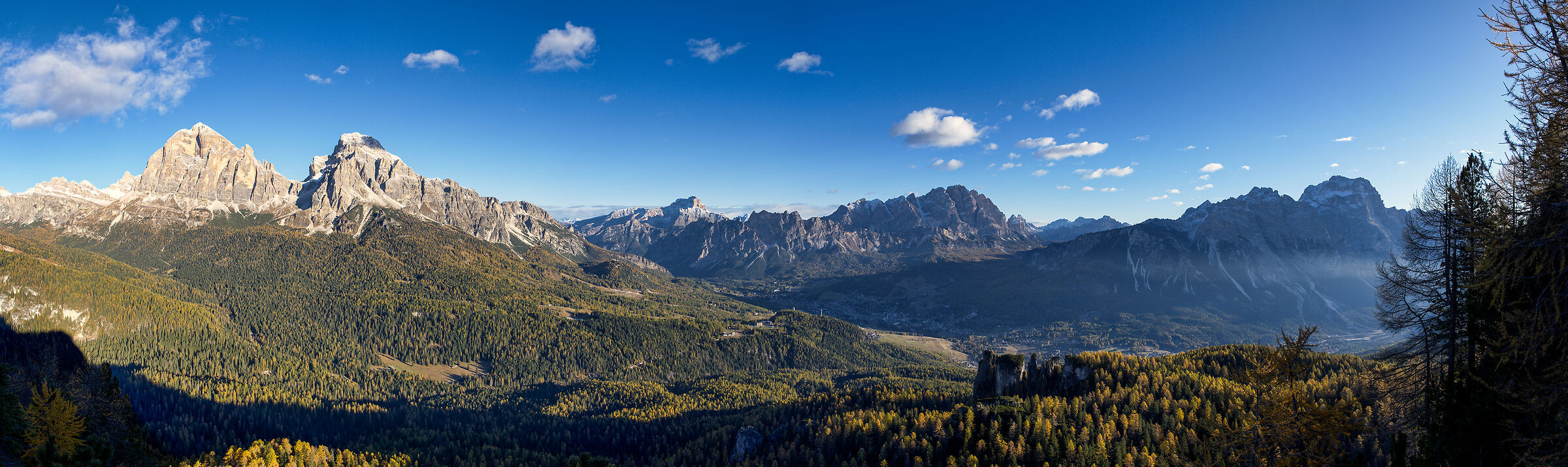 The Tofane and the Cortina basin