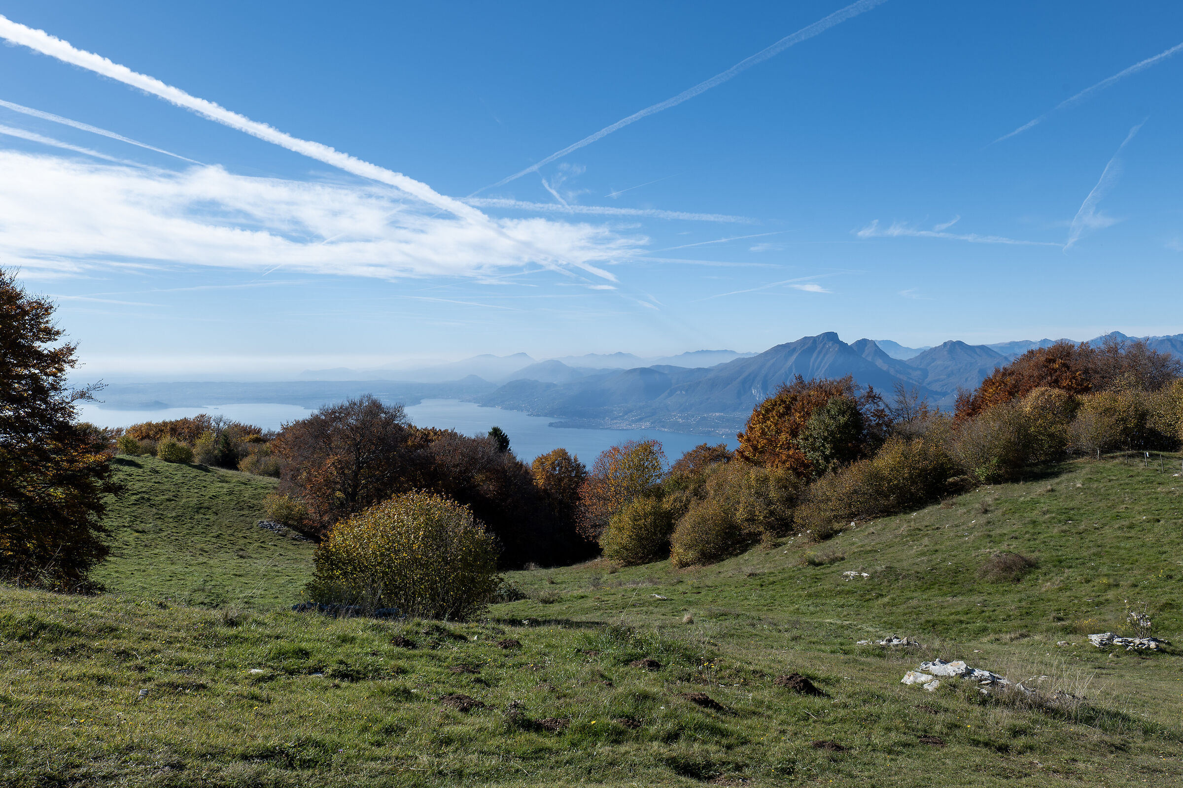 Monte Baldo, Malga Zocchi, view of Lake Garda