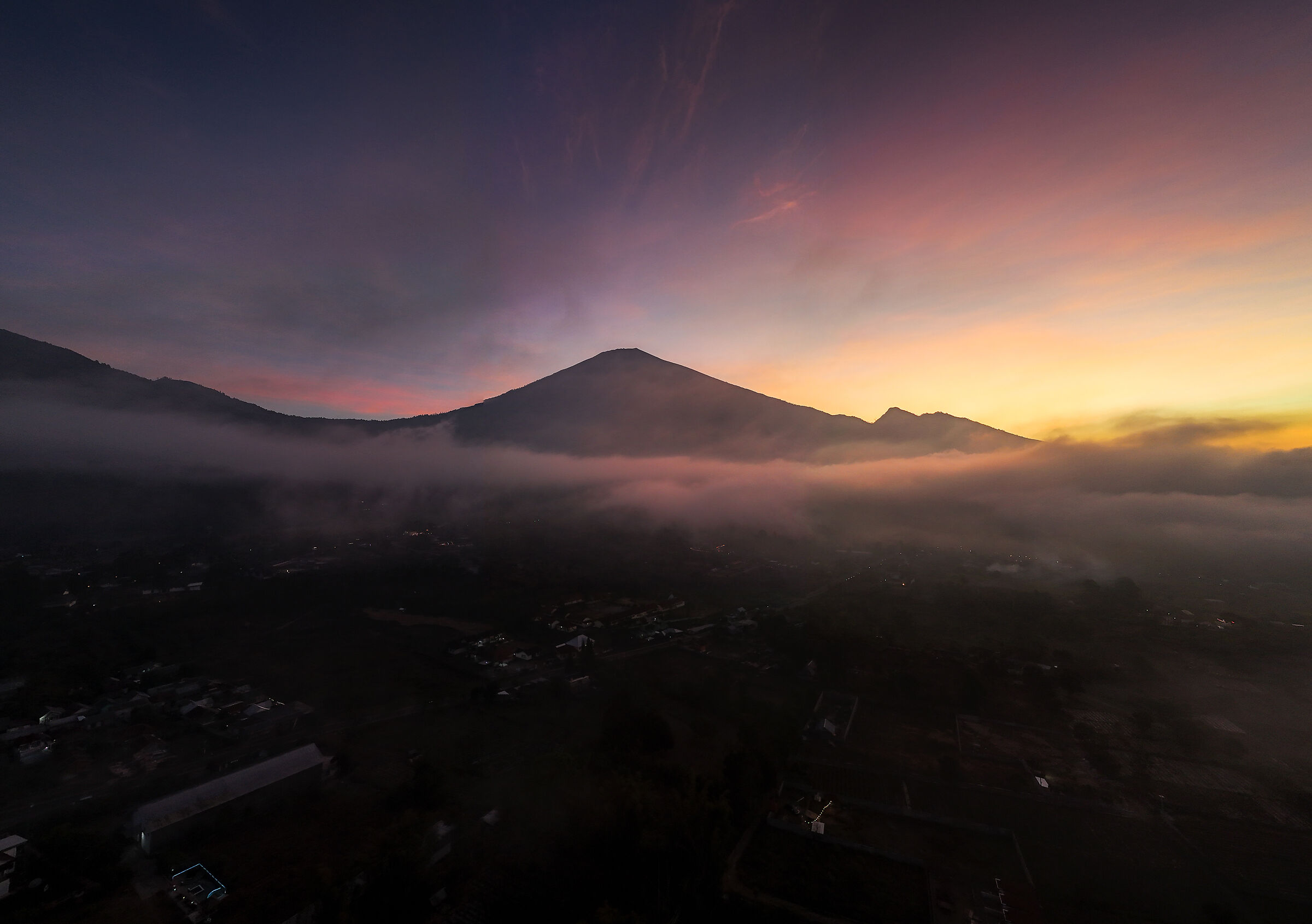 Crepuscolo a Sembalun (Lombok, Indonesia)
