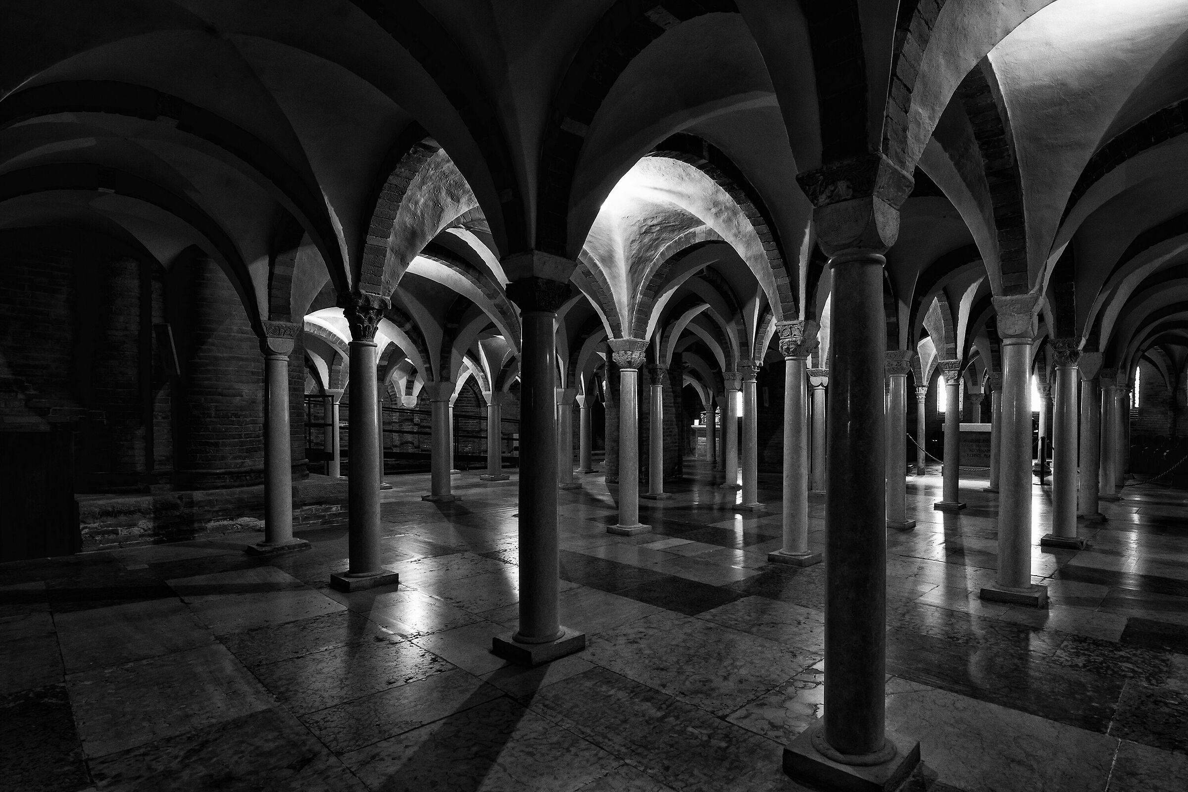 The crypt of the abbey