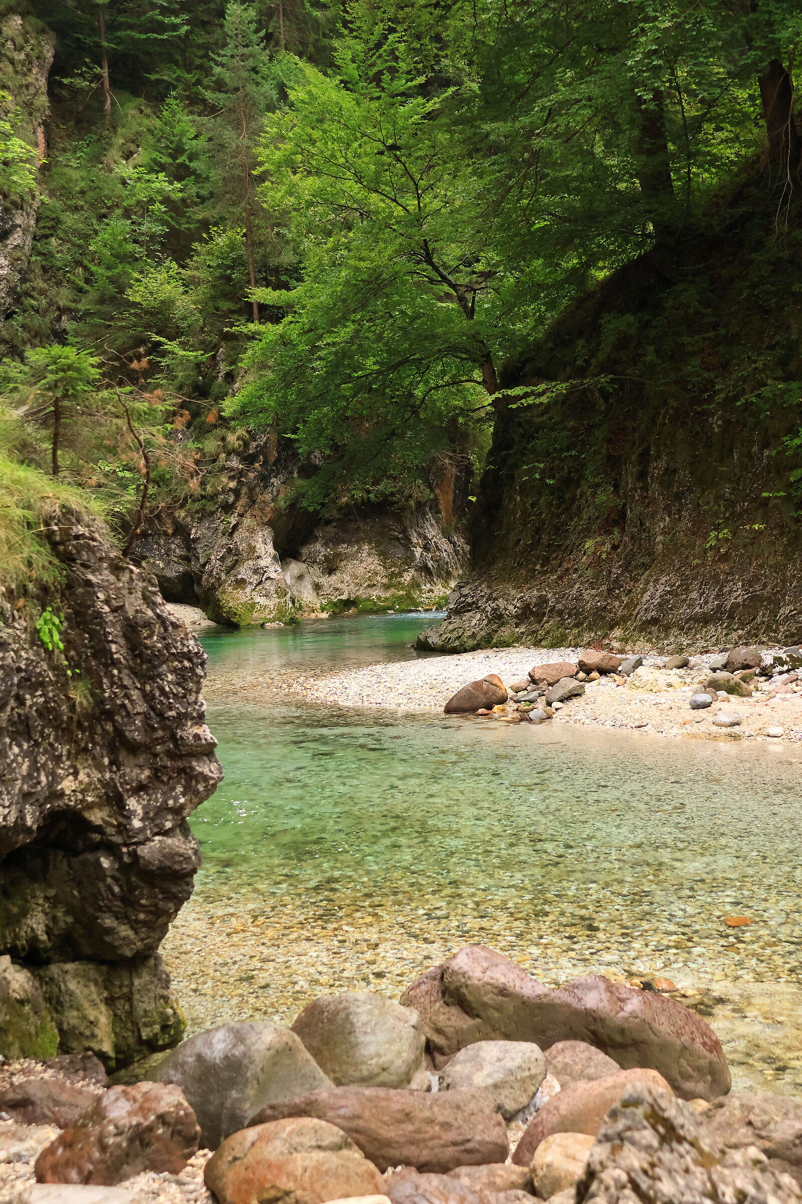 glimpses of the Orrido della Slizza