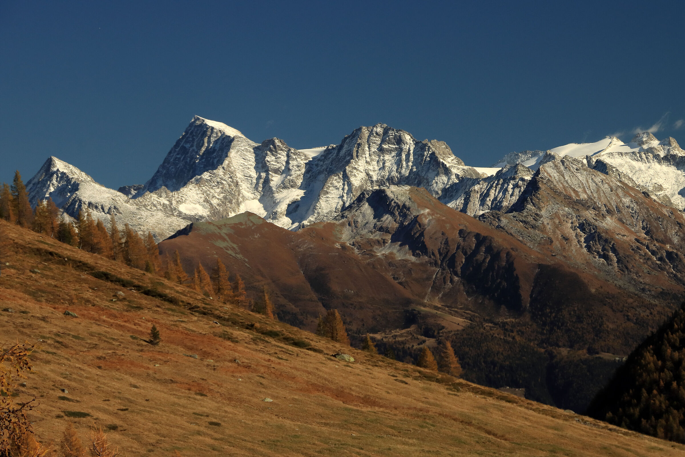 first snow on the Adamello