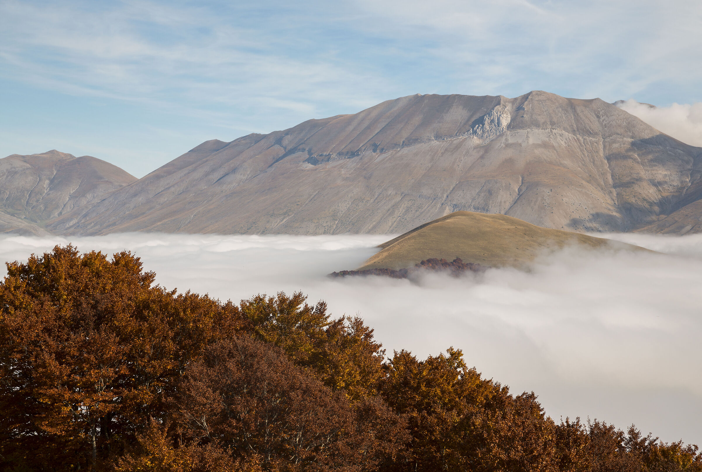 Sopra la nebbia ..