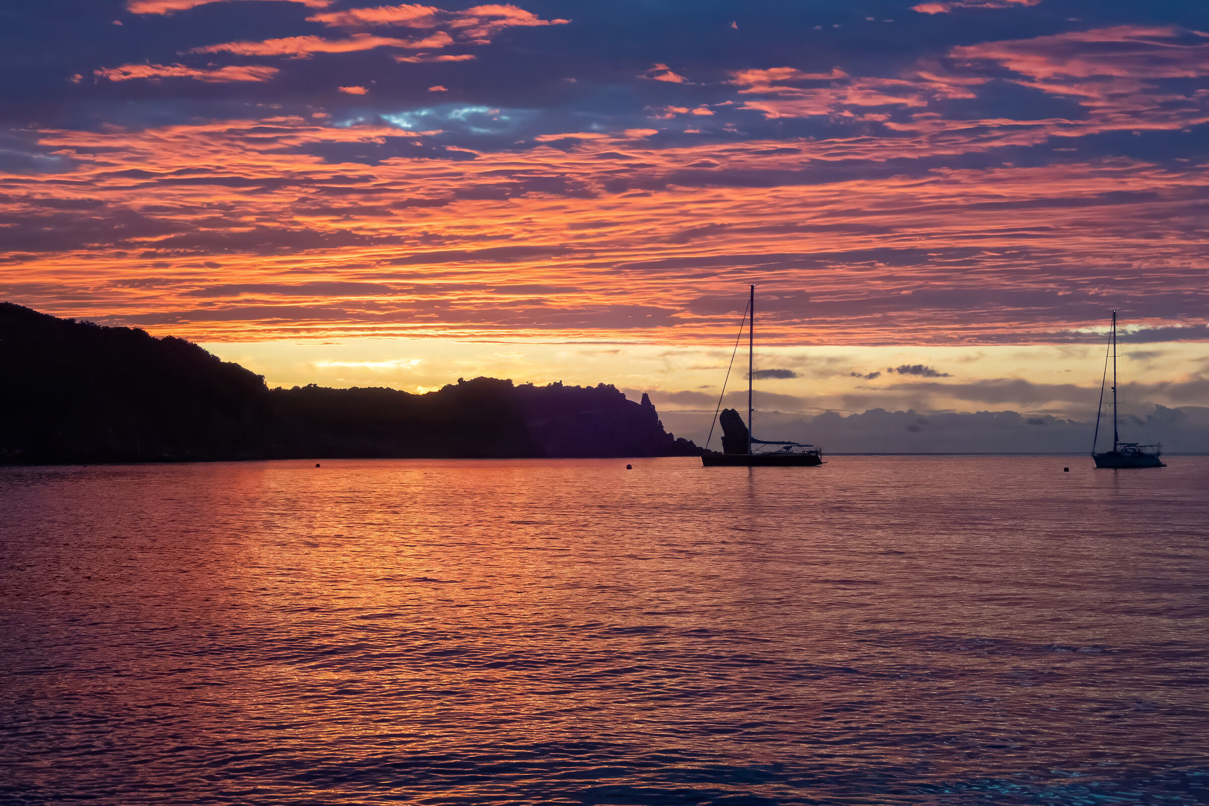 Tramonto a Giglio...(3 foto)