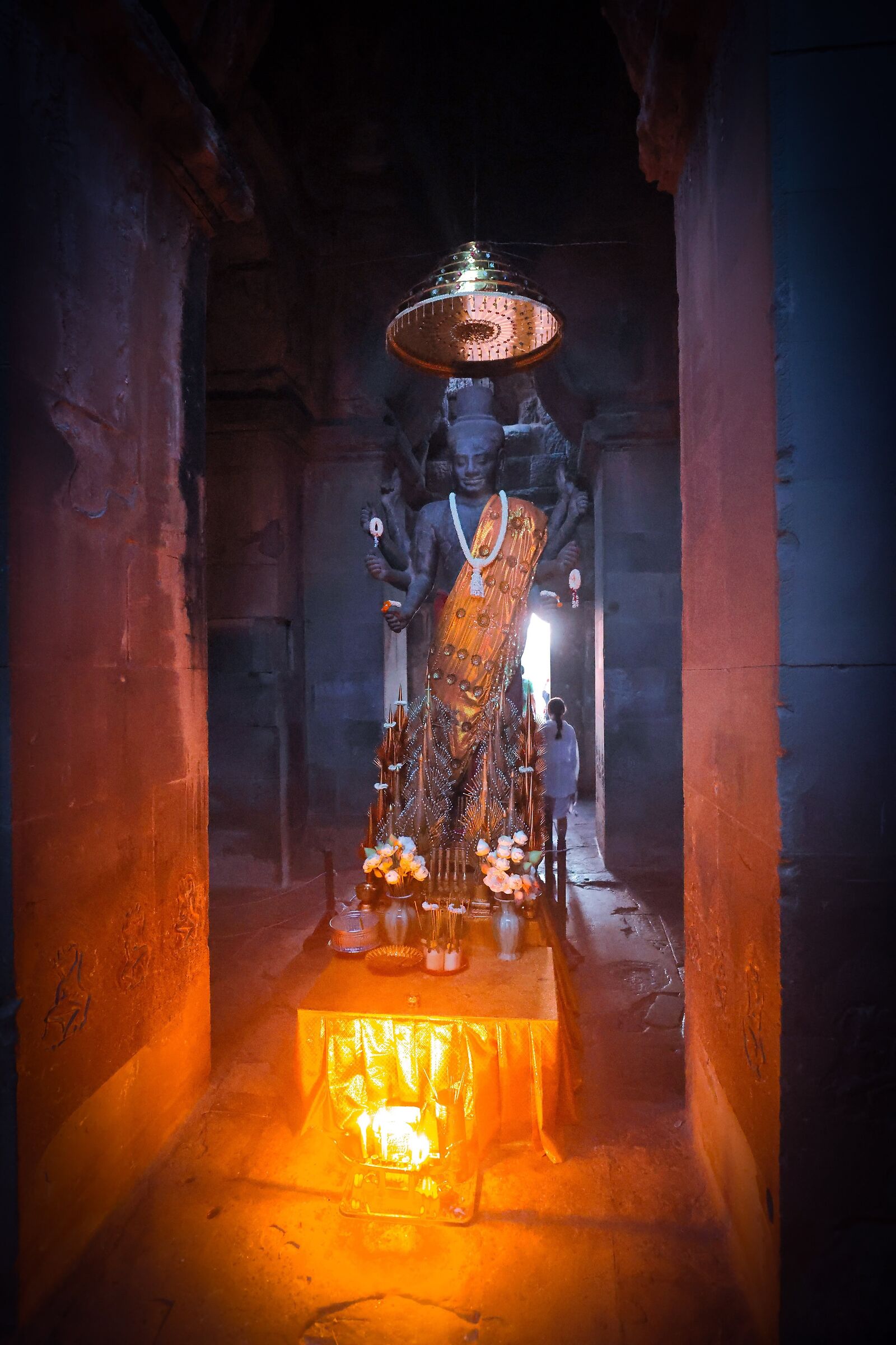 The Hindu god Vishnu