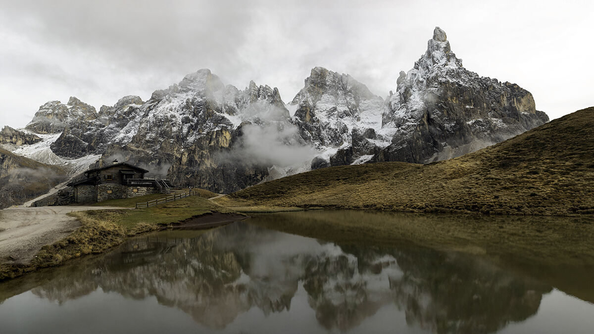 Baita Segantini with the Pale di San Martino