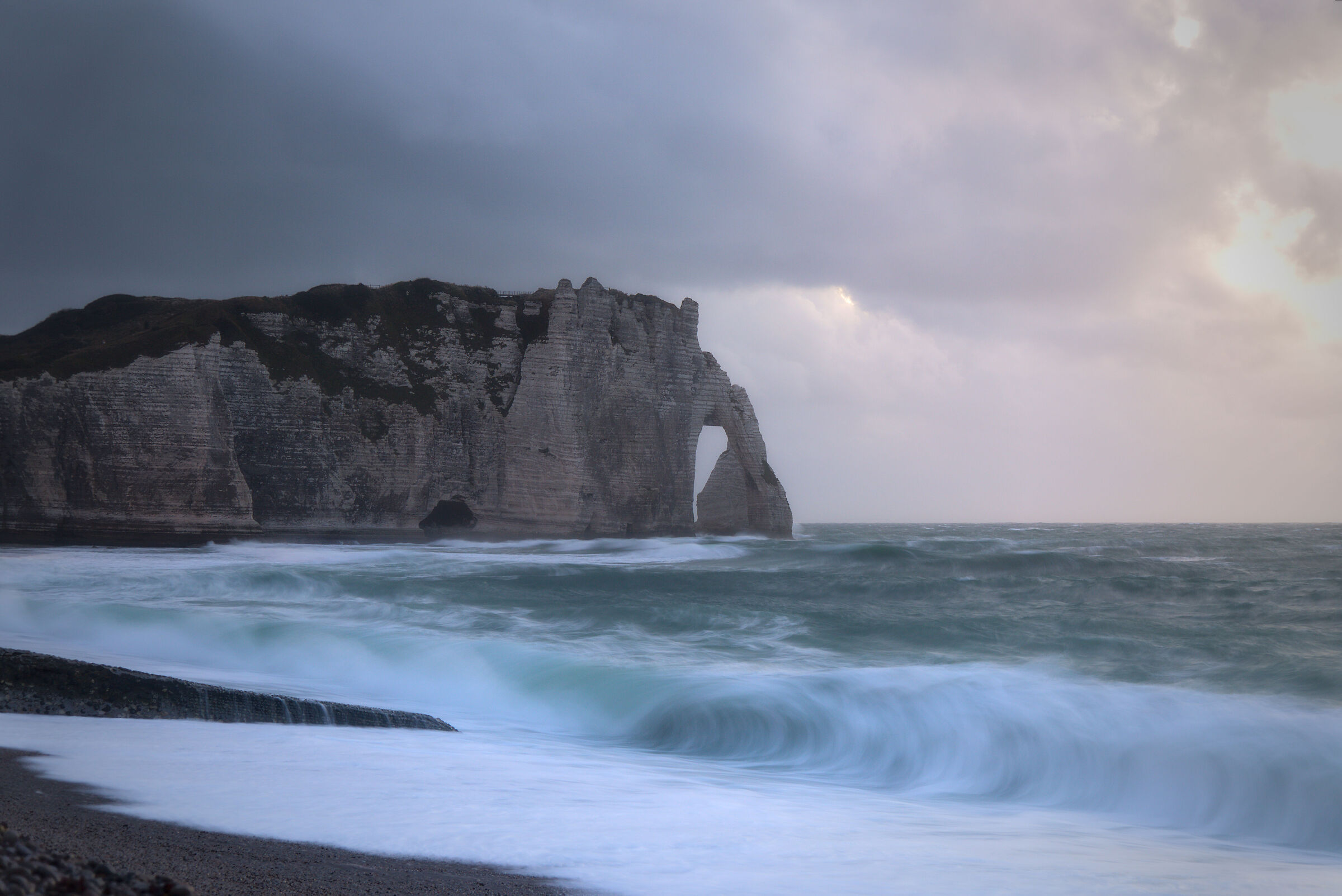 Mareggiata ad Etretat