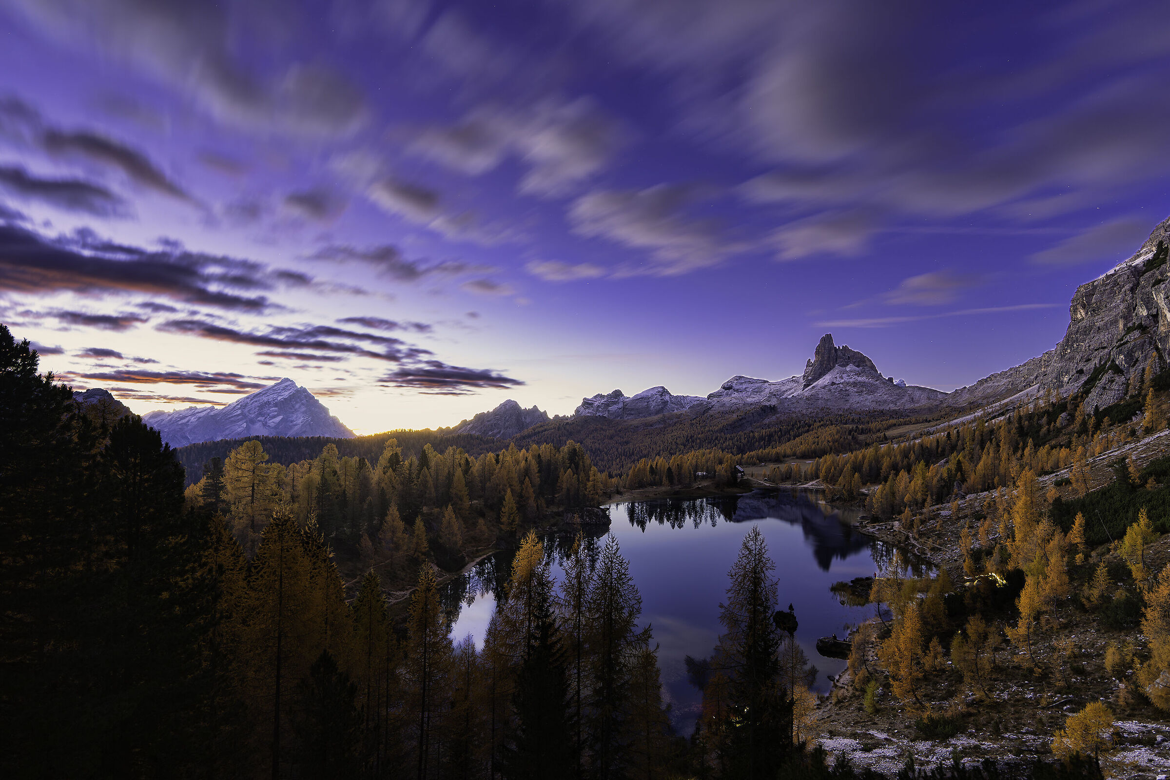 Autumn in the Dolomites Lake Federa