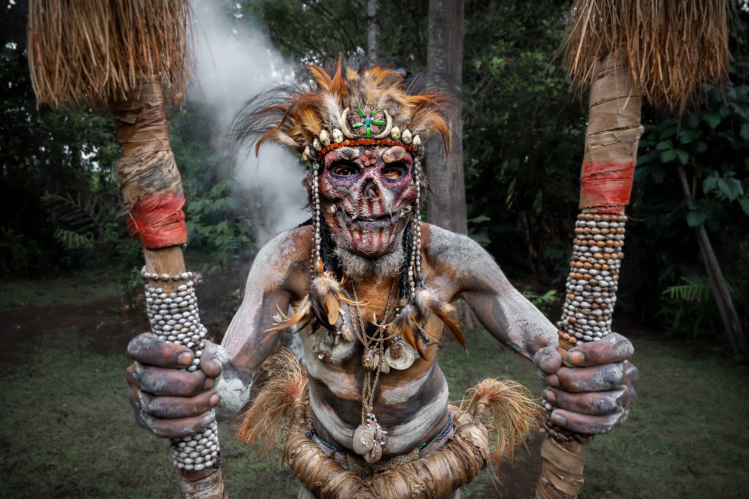 Asaro Moko Moko Tribesman