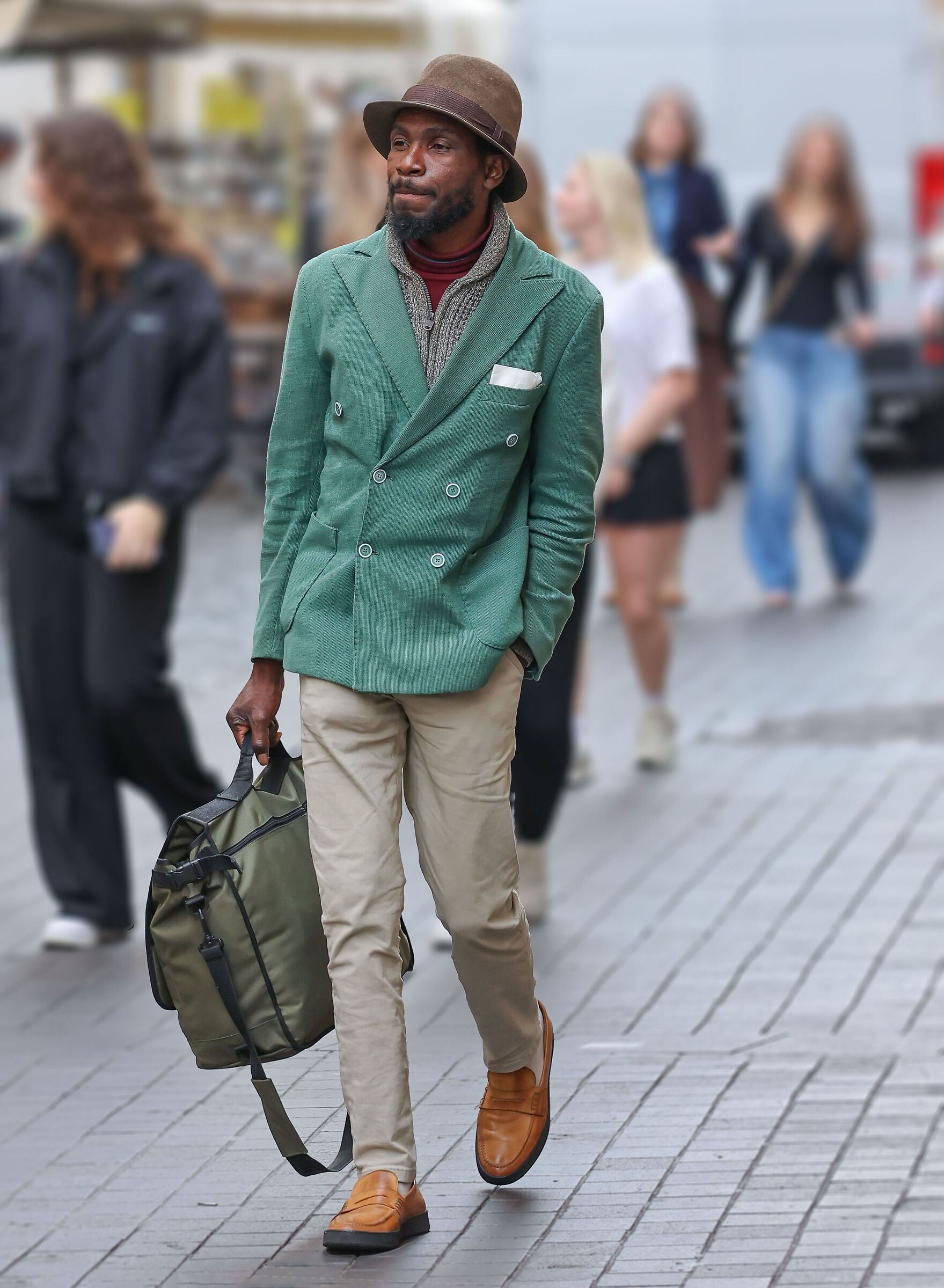 The handkerchief in the breast pocket