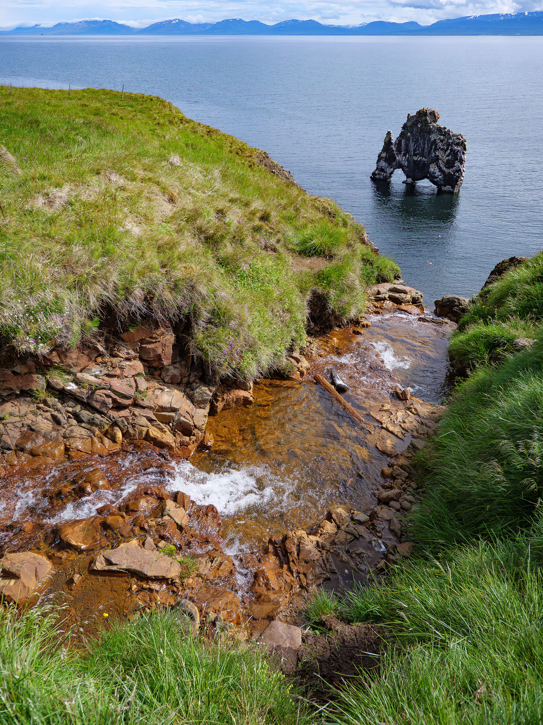 Hvítserkur dall' alto.