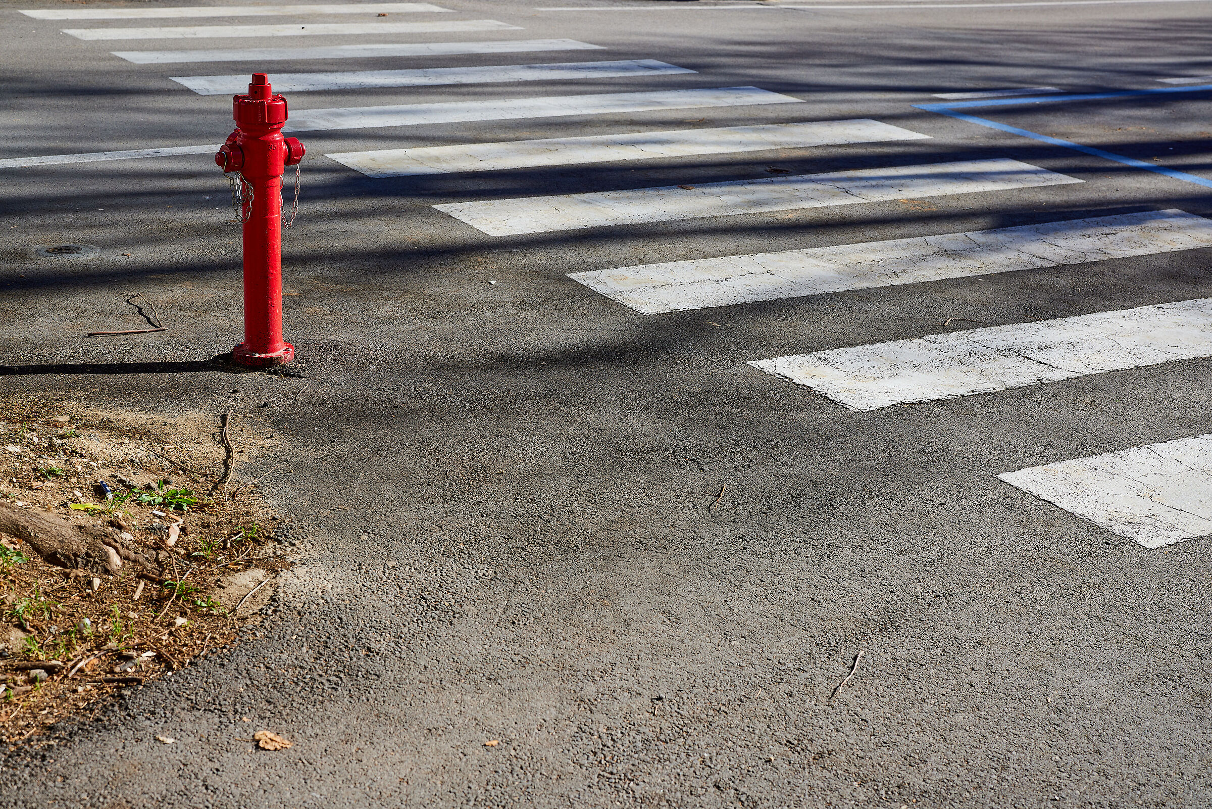 You cross on the Stripes...