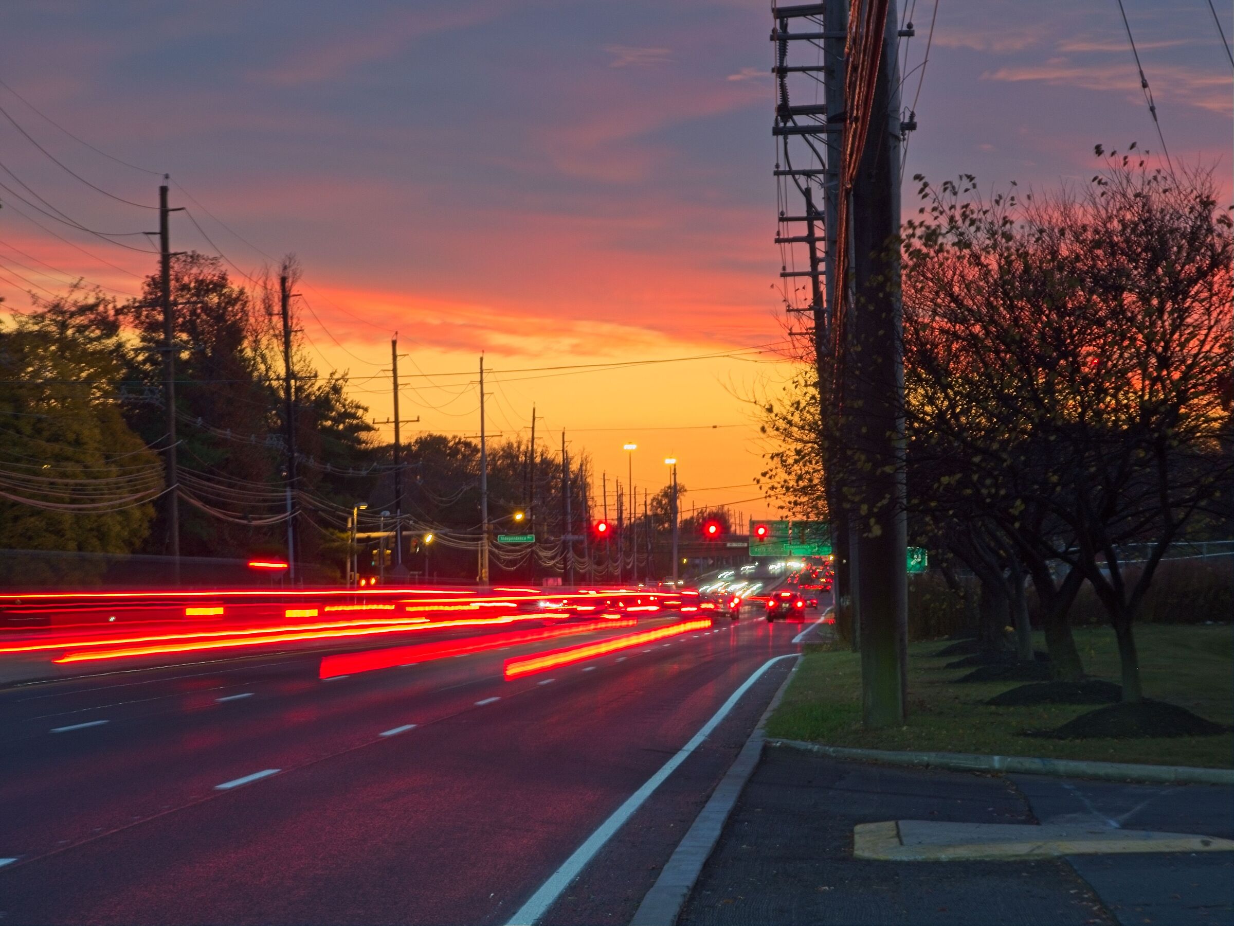 Tramonto sulla Highway 1