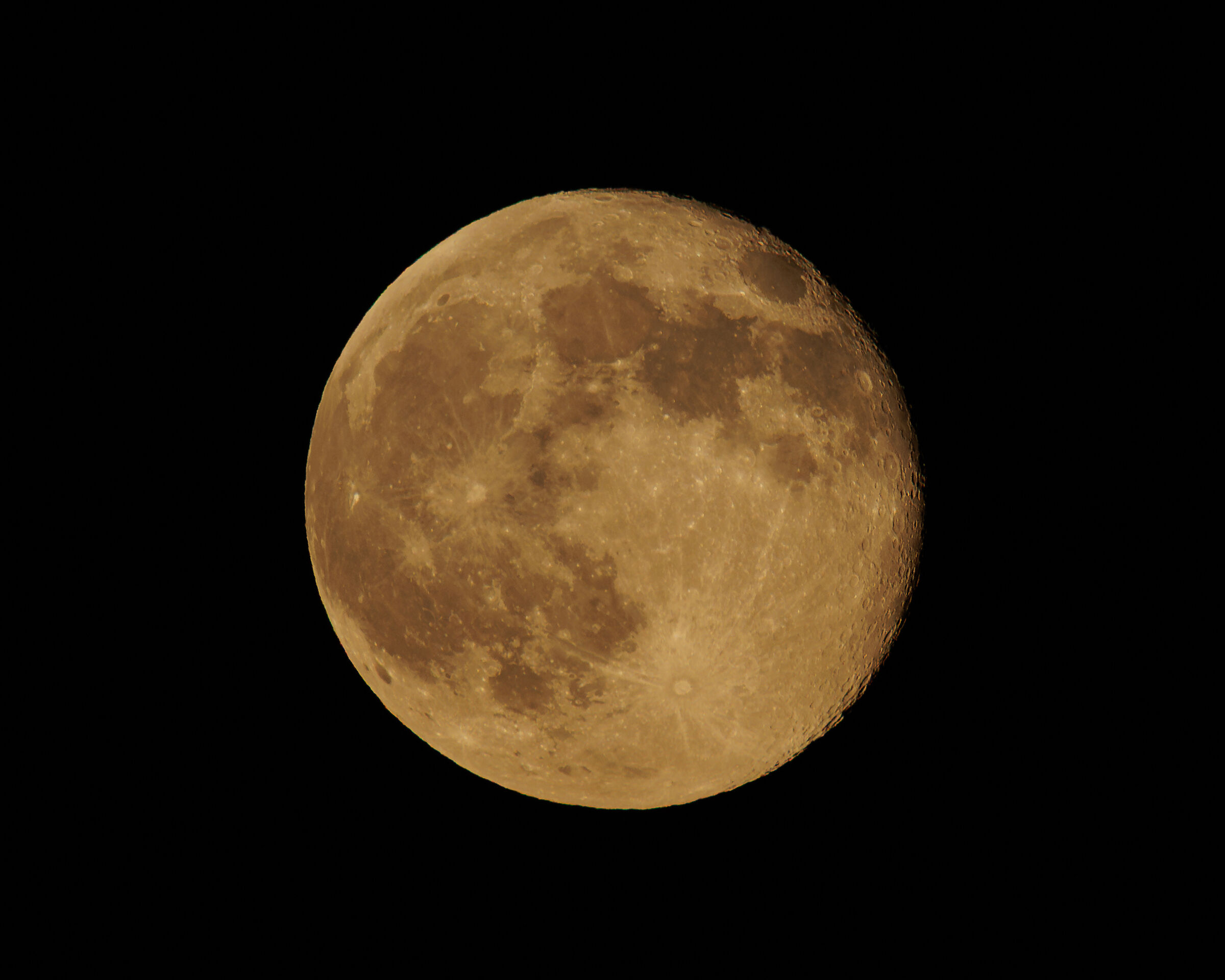 The light from the full moon