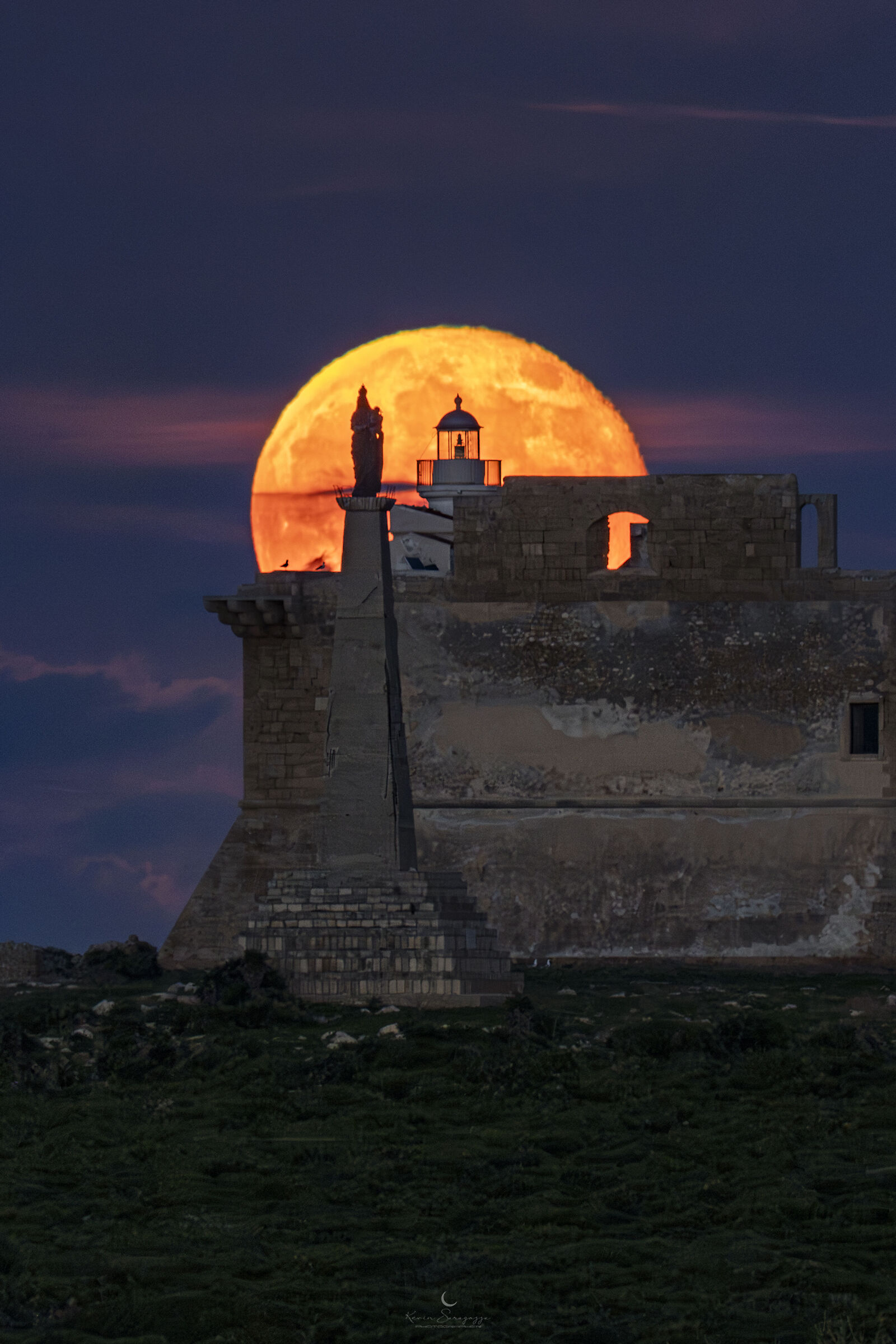 Lunar alignment towards Forte di Capo Passero3