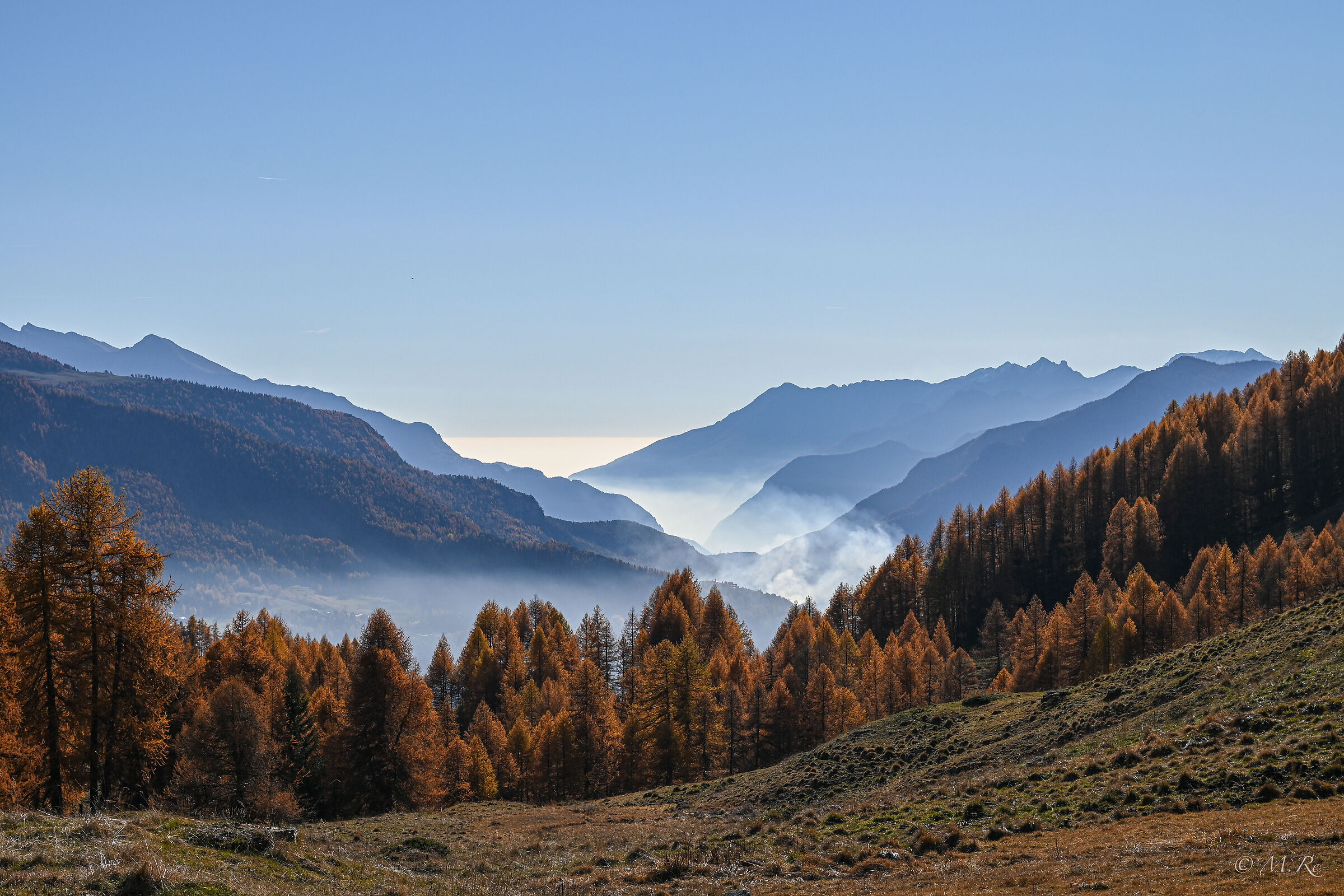 Panorama autunnale da Torgnon