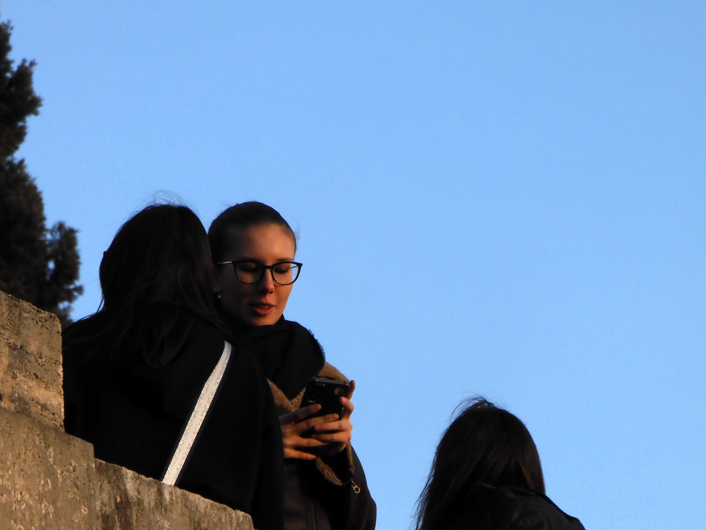 chattando al tramonto