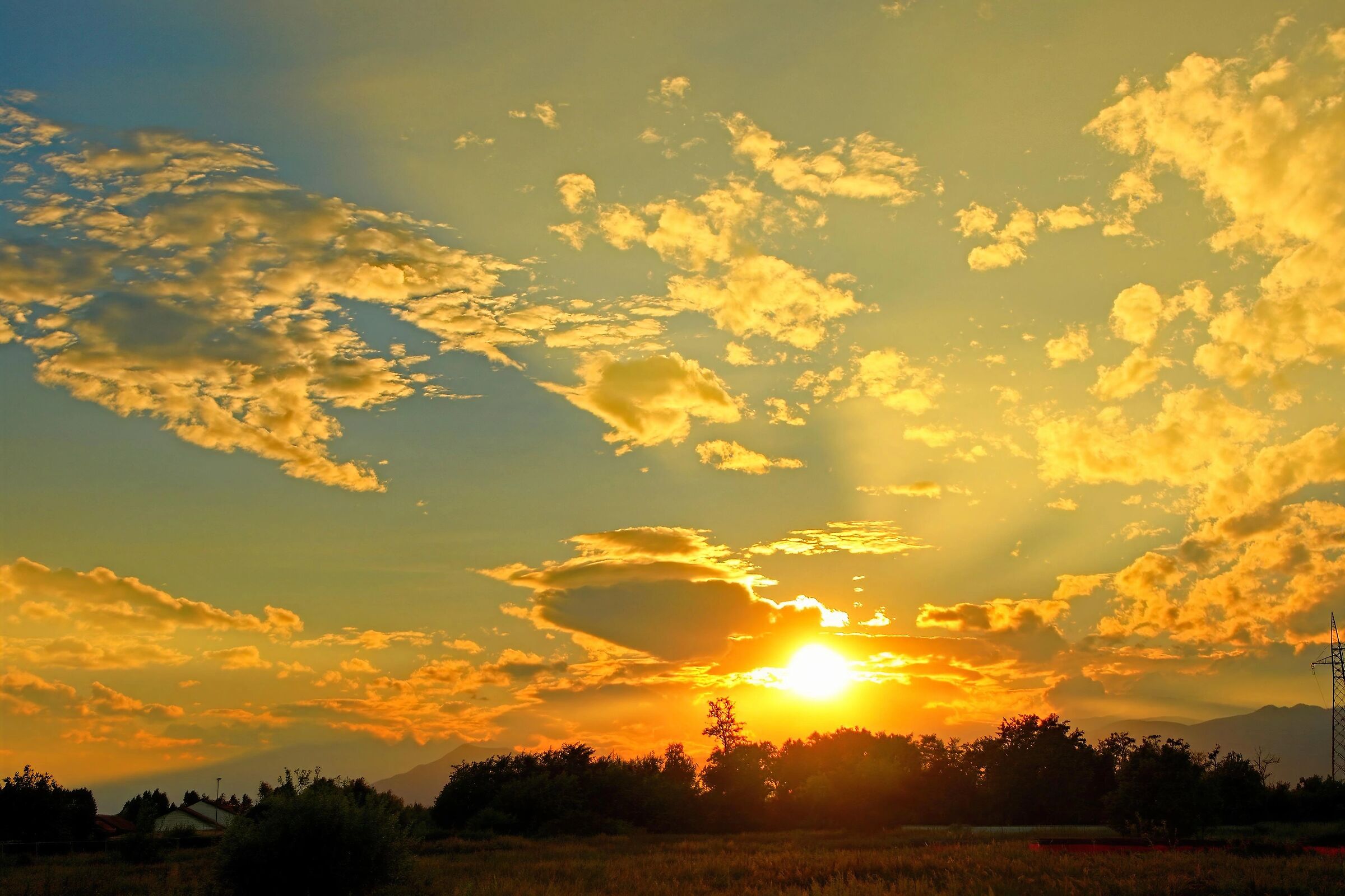 Piemonte: Tramonto nel Canavese