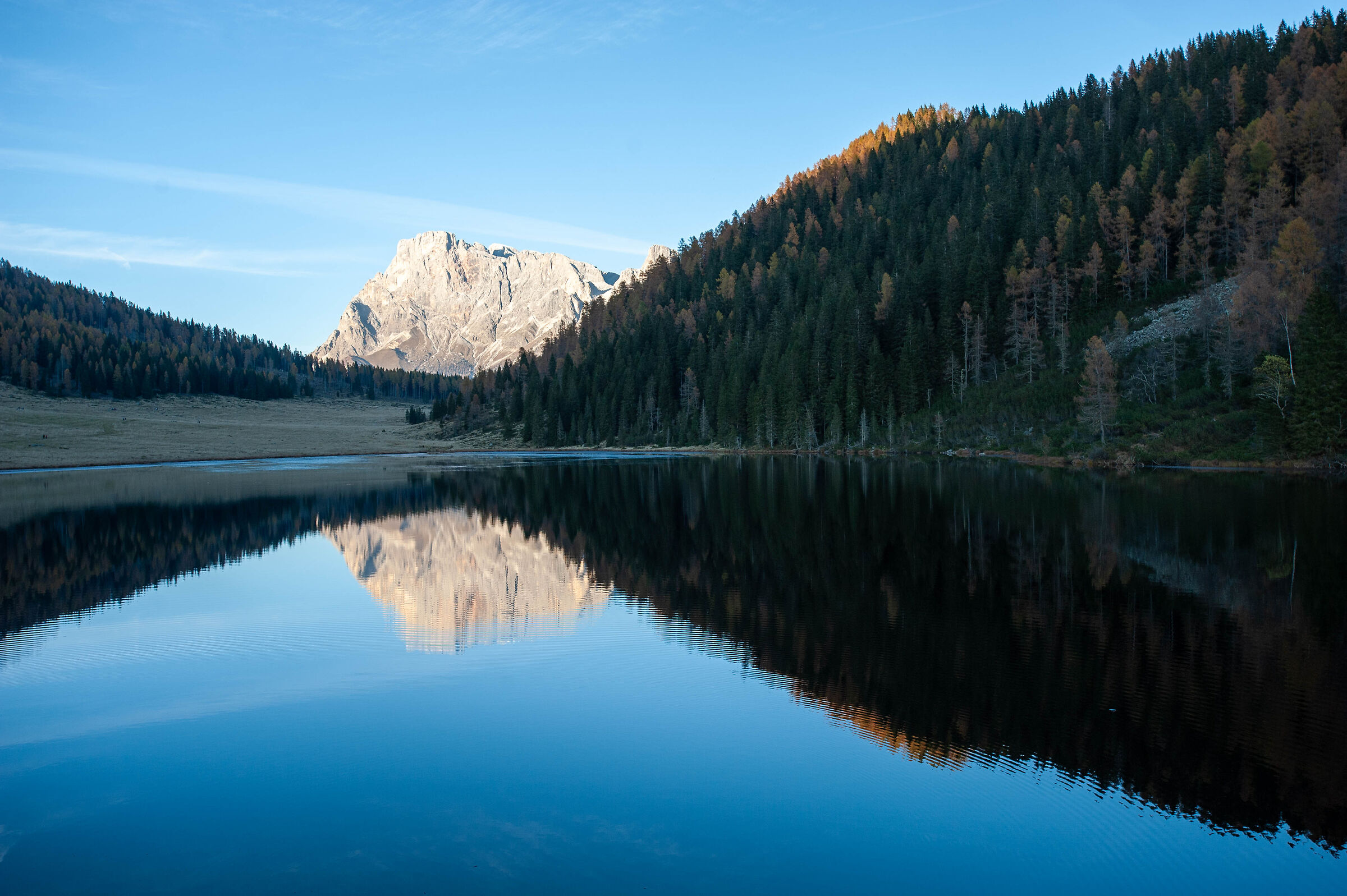 Lago di Calaita con vista Pale (TN)