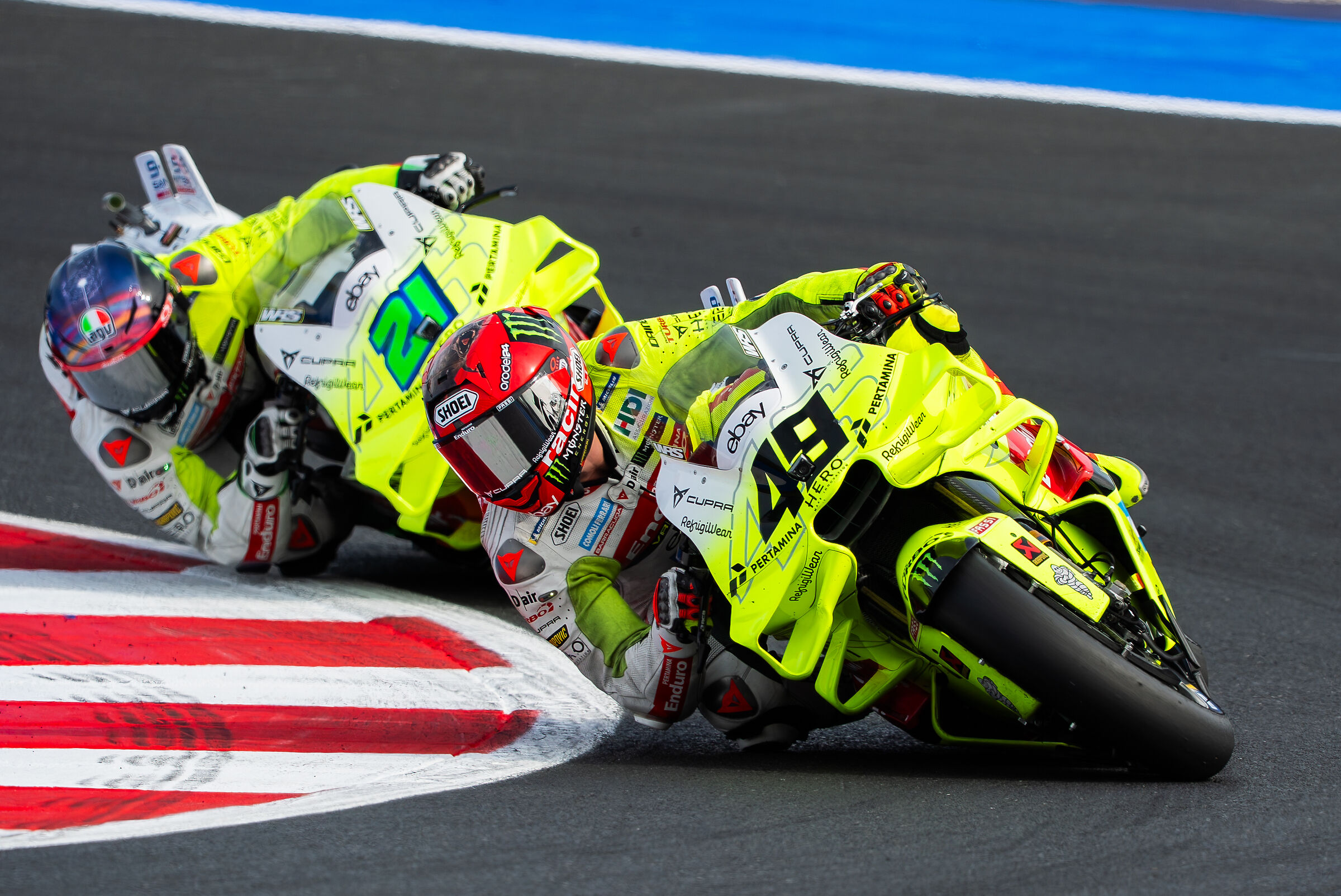 Double yellow Ducati