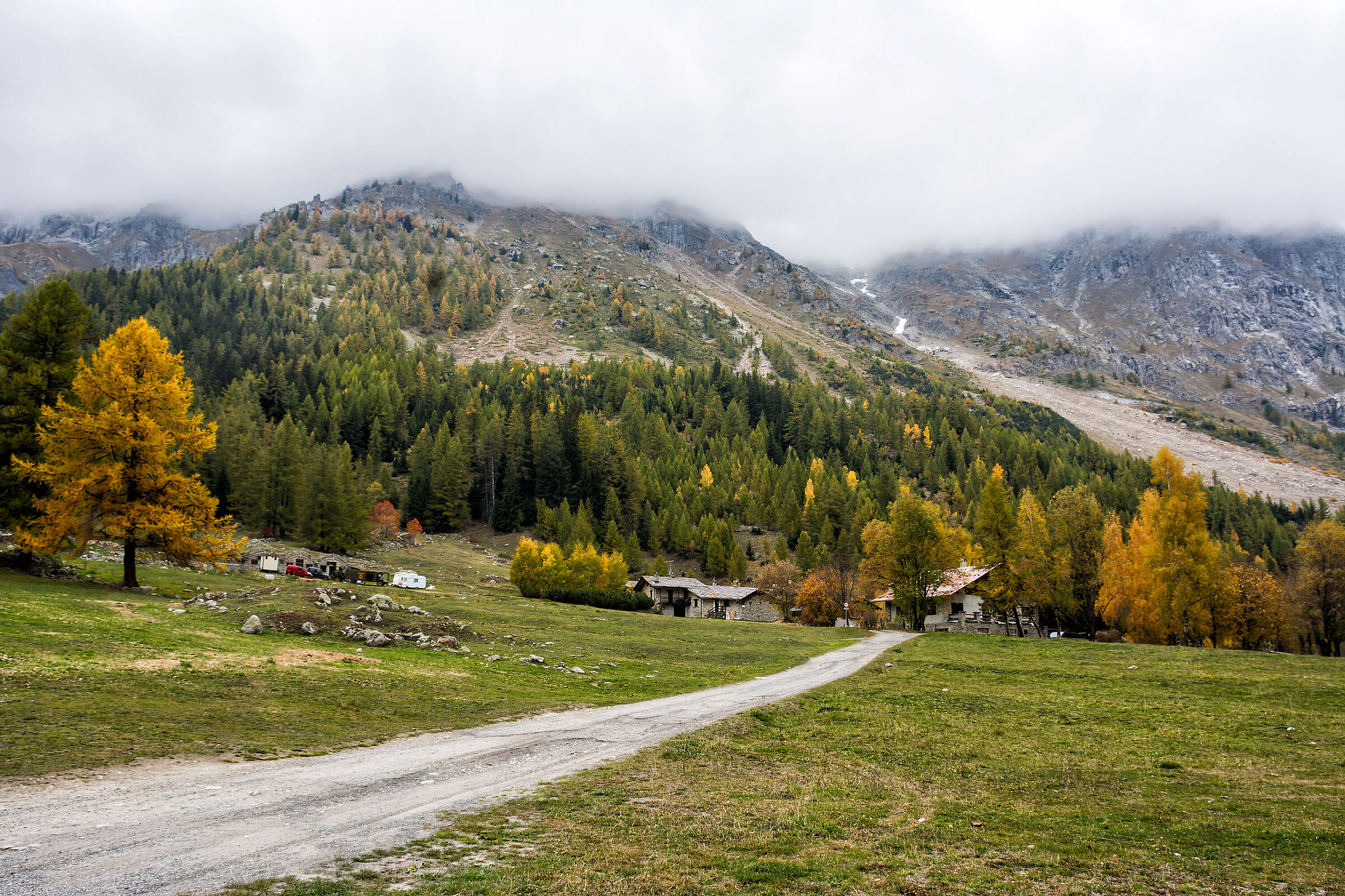 La strada per la baita