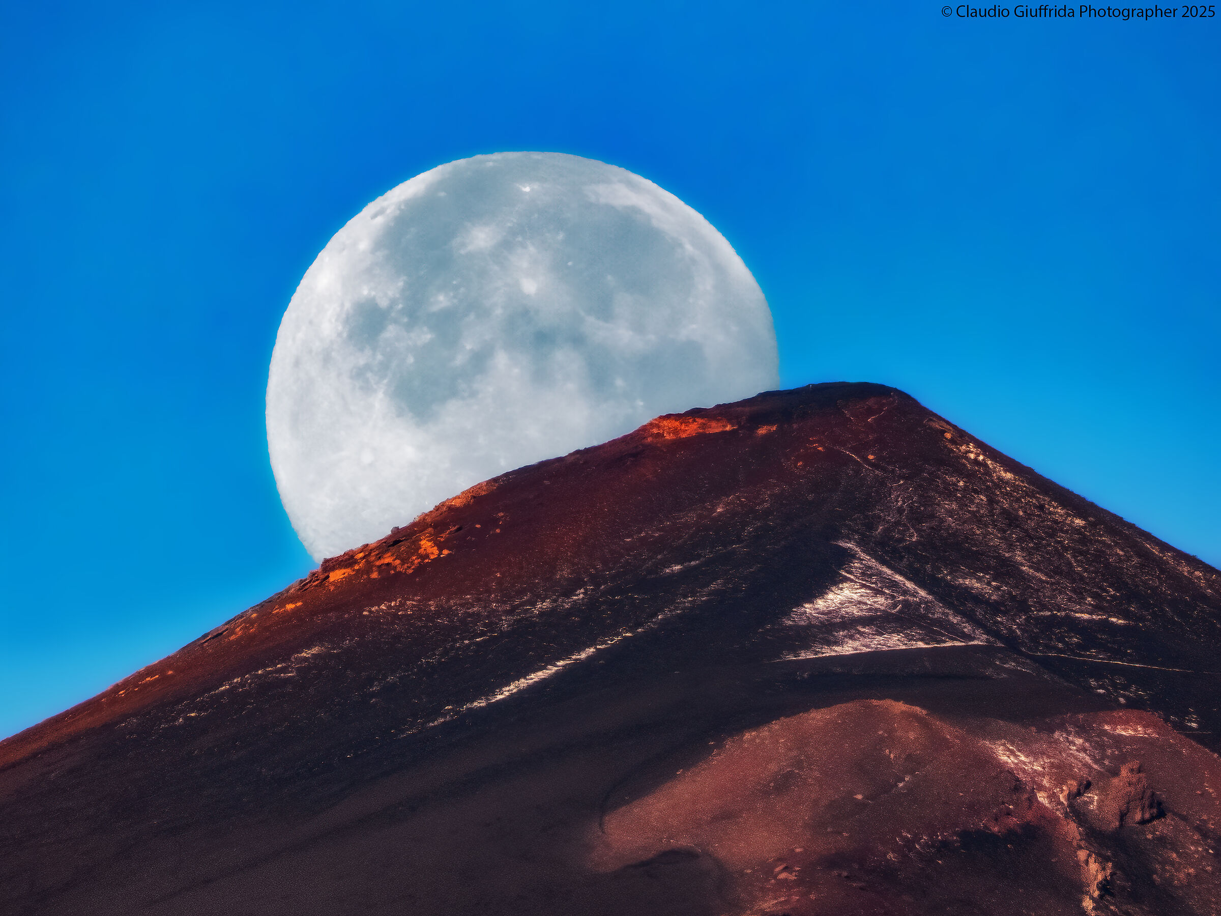 Lunar landscape on Mount Etna
