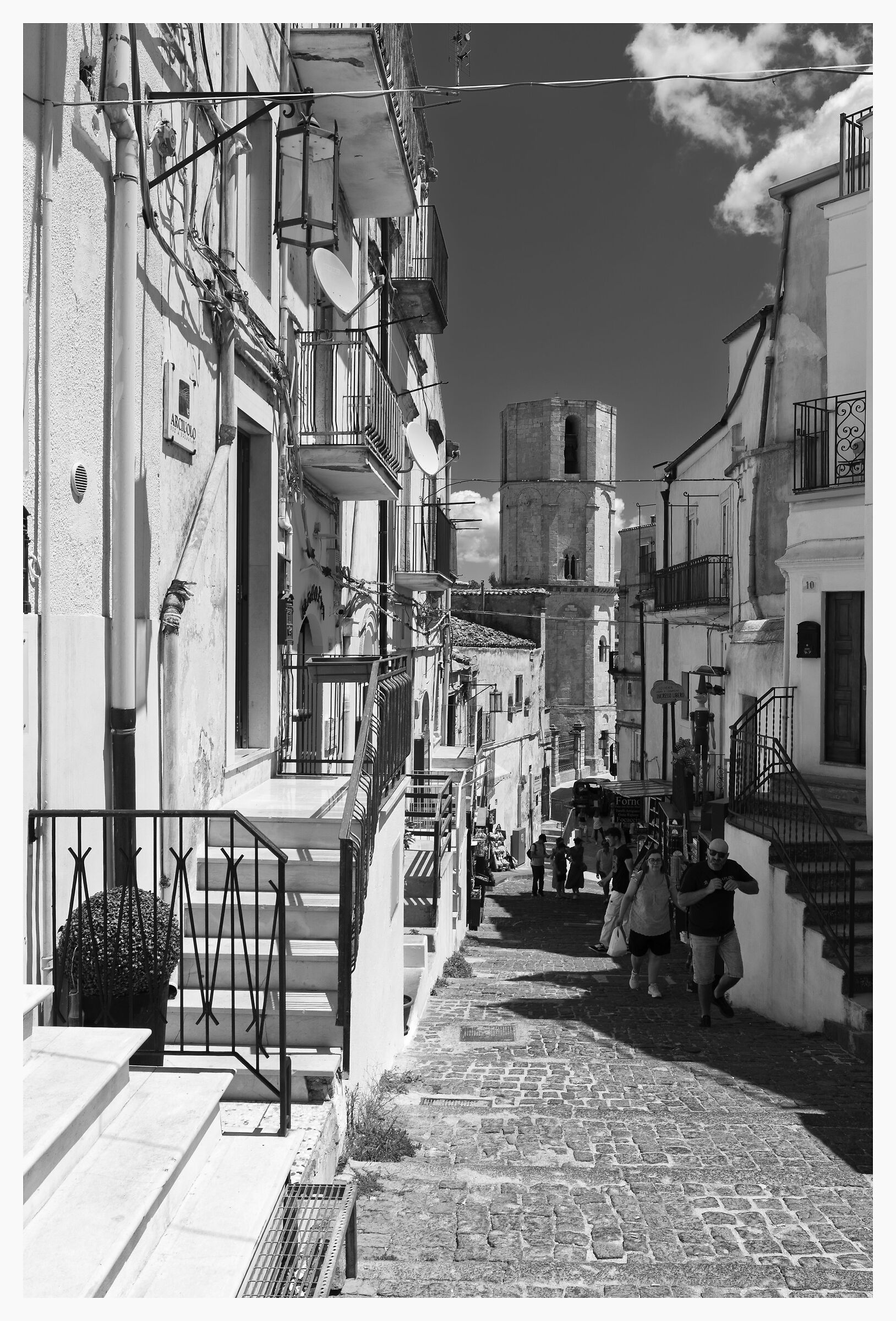 A street in the center of Monte Sant'Angelo