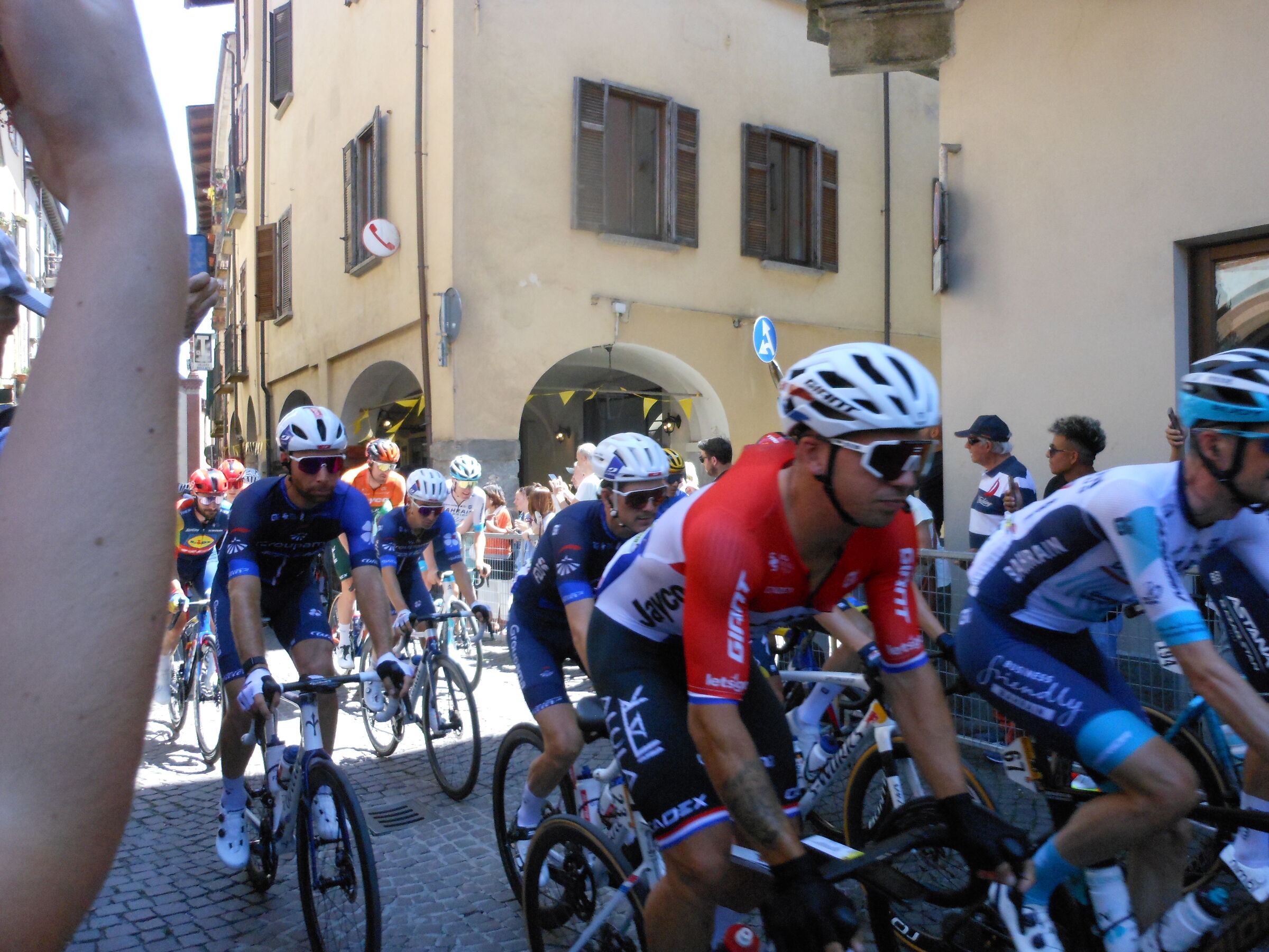 Here are the cyclists