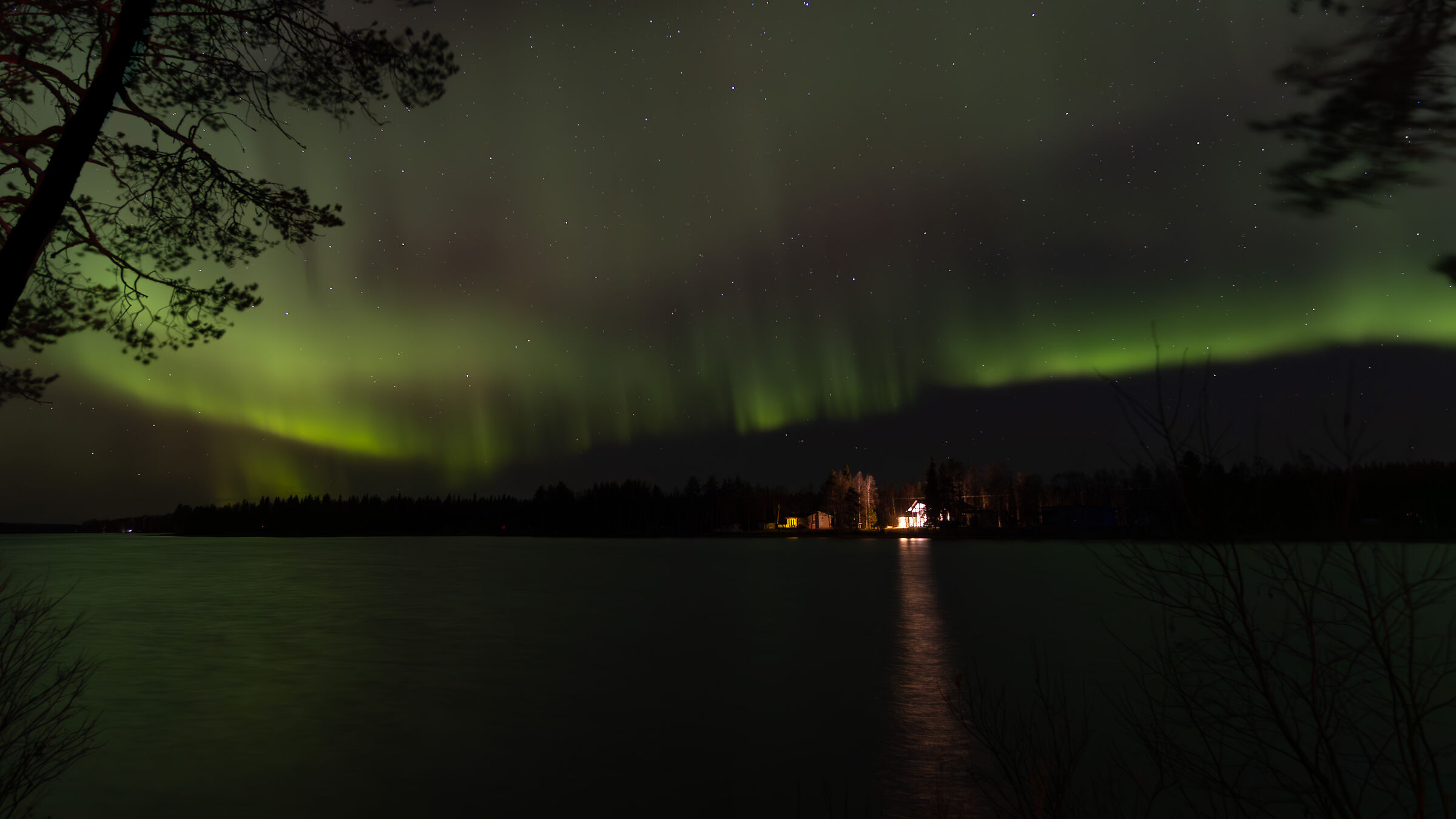 Northern Lights from Norvajarvi Lake 5