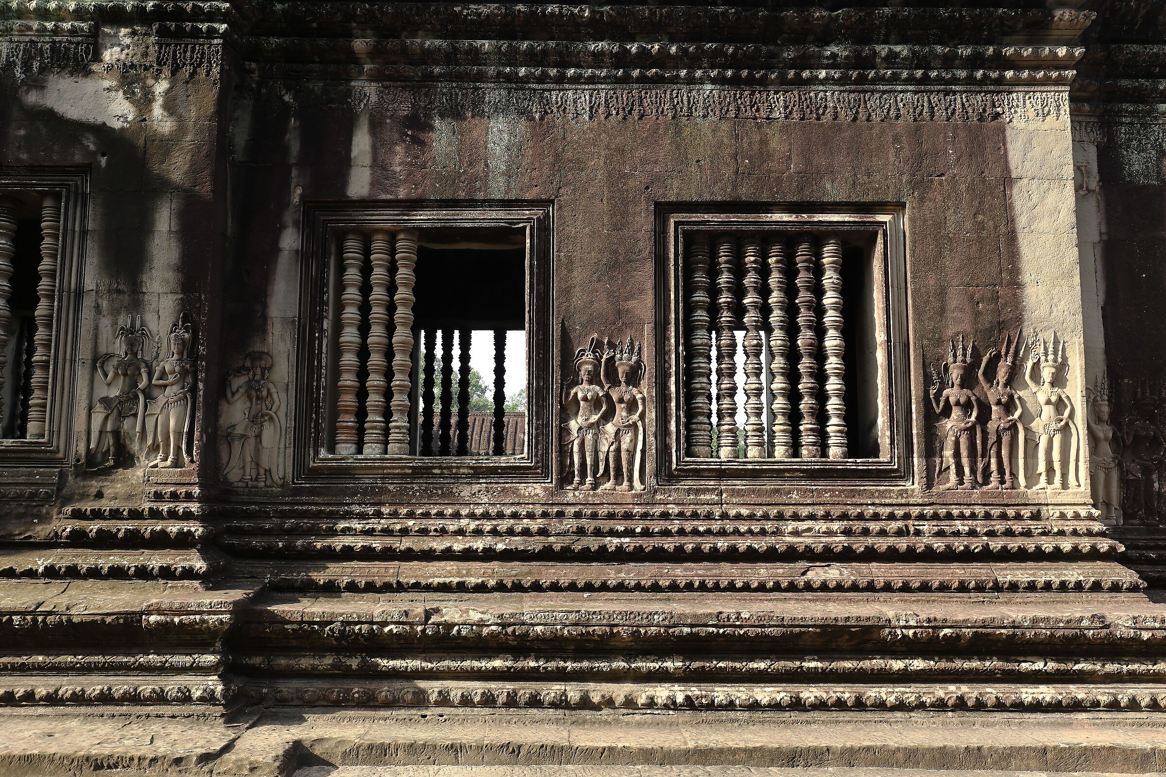 Angkor Wat Temple surrounded by galleries