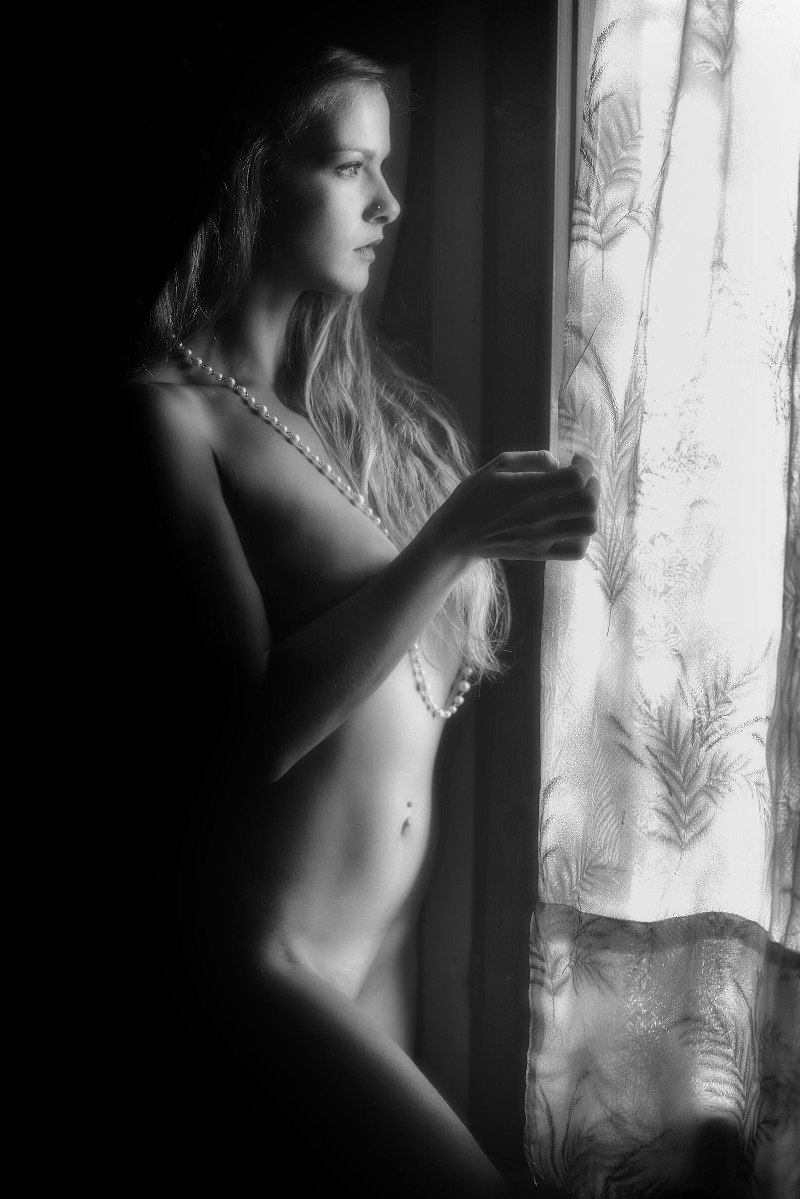 Through the light...