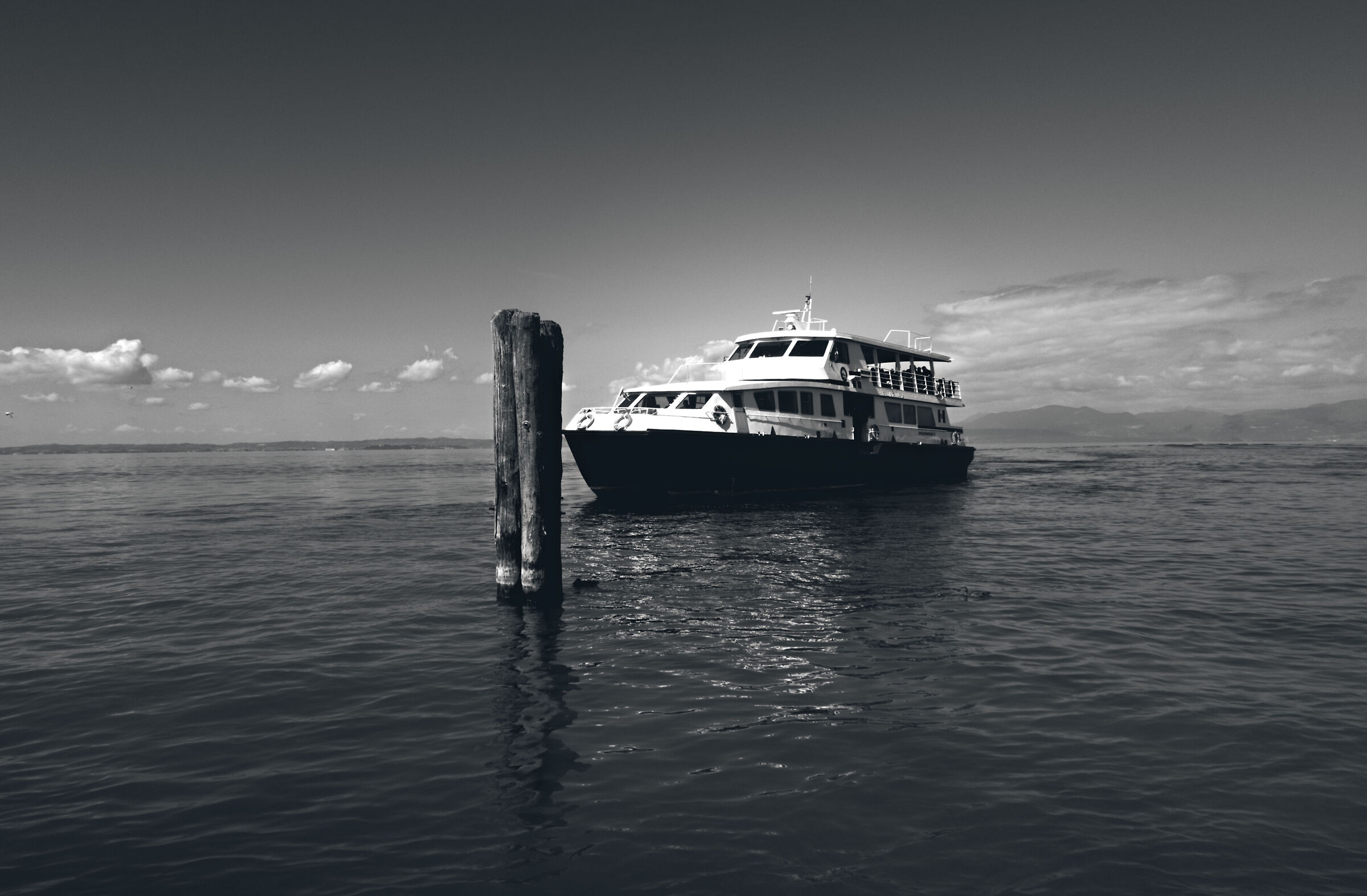 Ship on Lake Garda