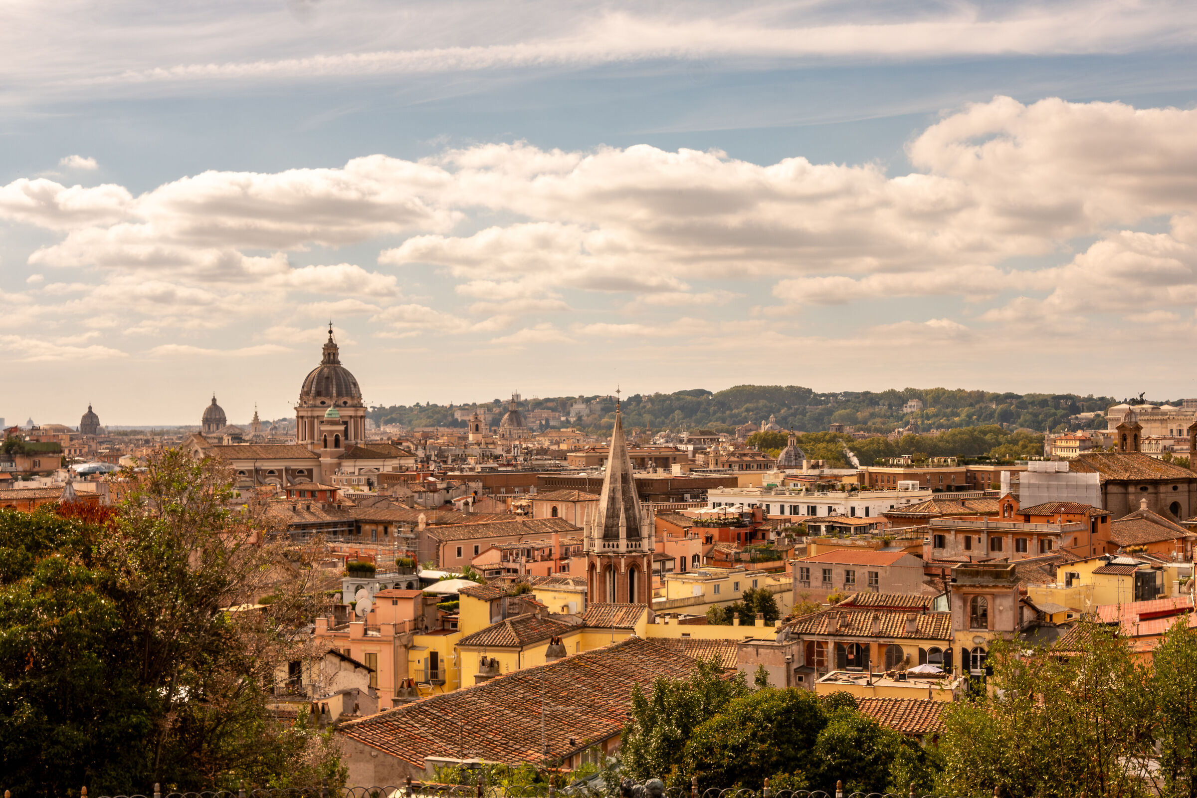 The sky over Rome