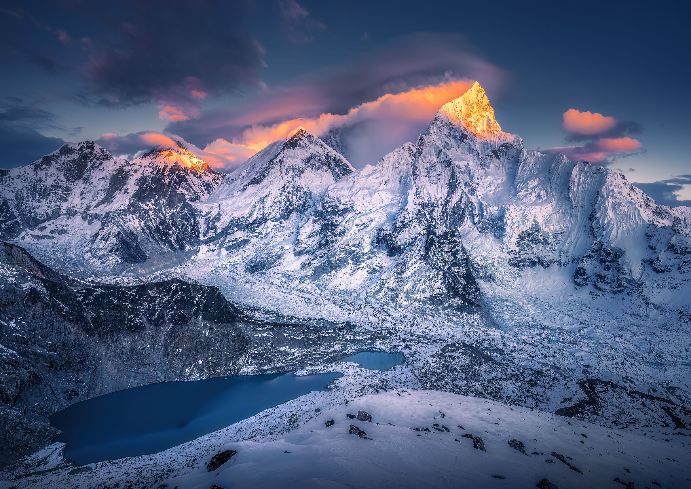 ultime luci a 5500m - nepal