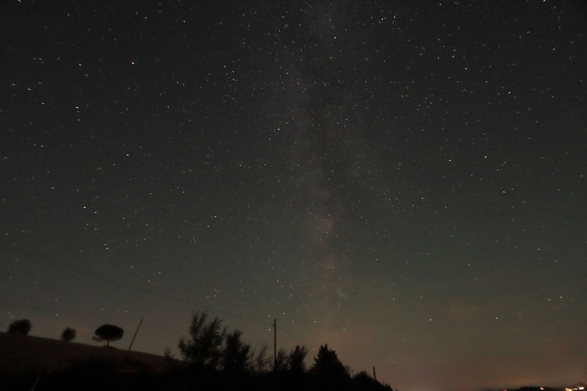 Via lattea sulle crete senesi