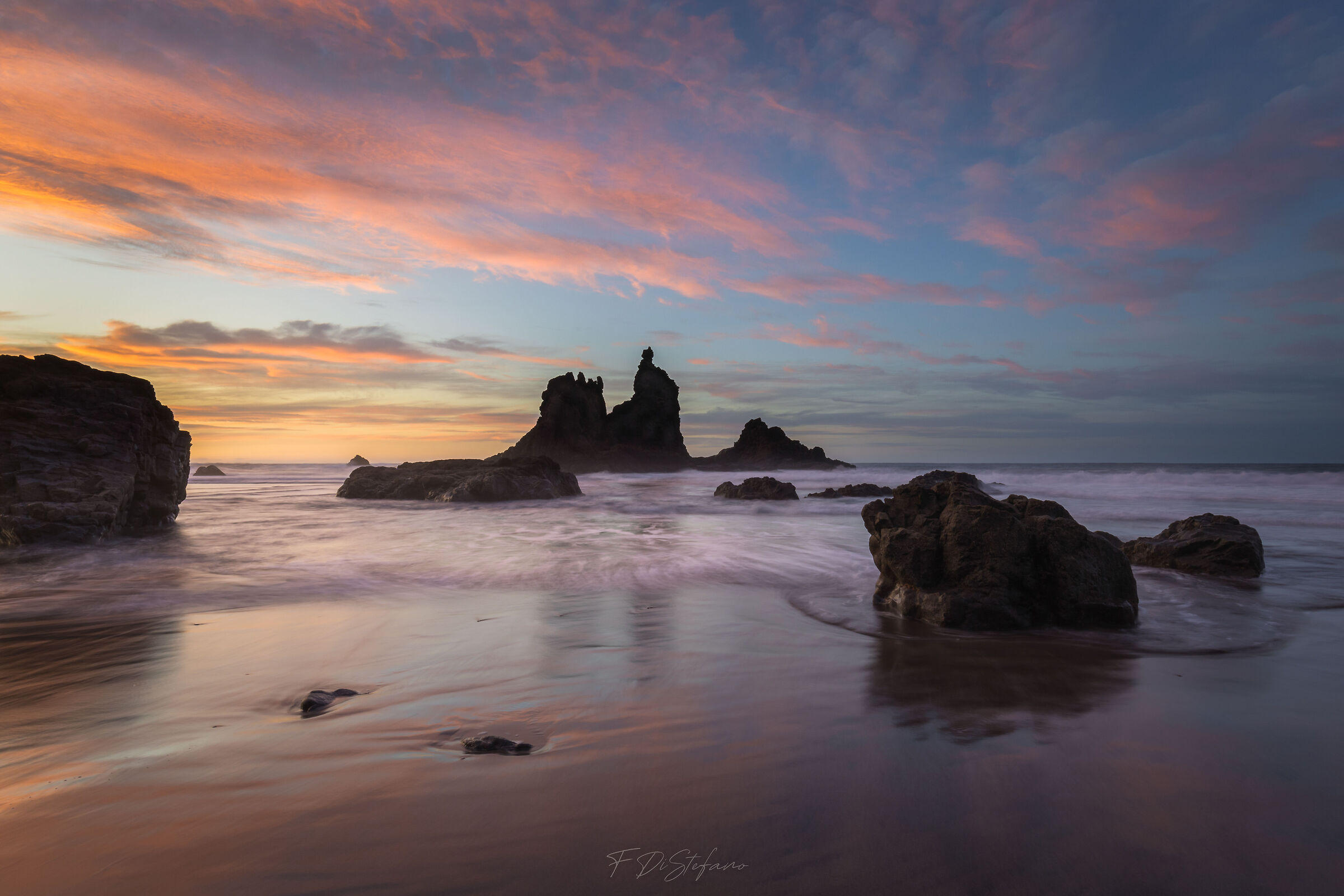 Tramonto pastello, a Playa de Benijo