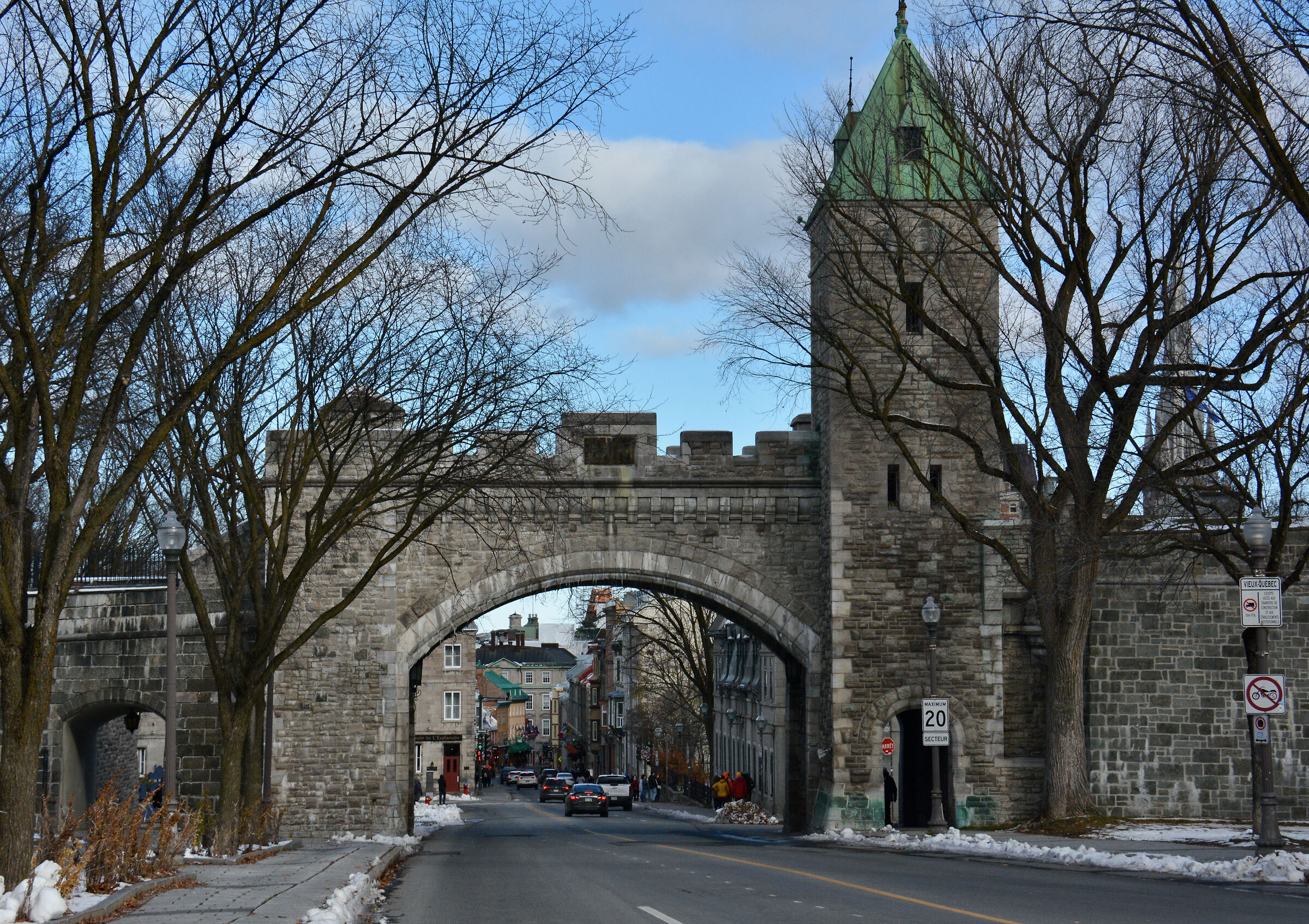 The Saint-Louis Gate, the fortress of Old Quebec