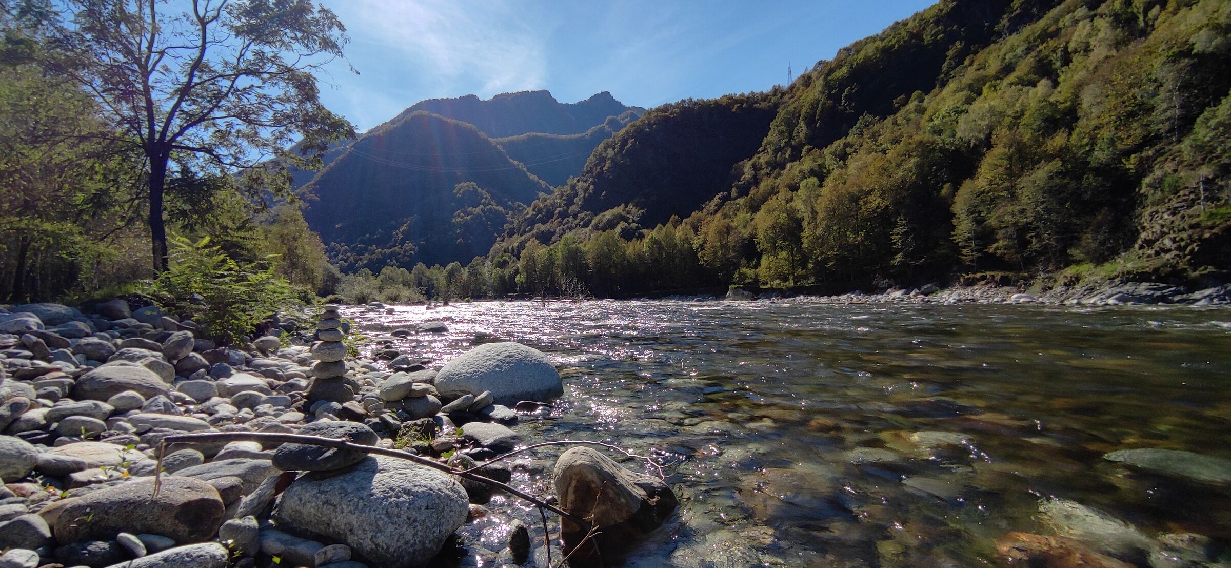 The sound of silence on the Sesia river