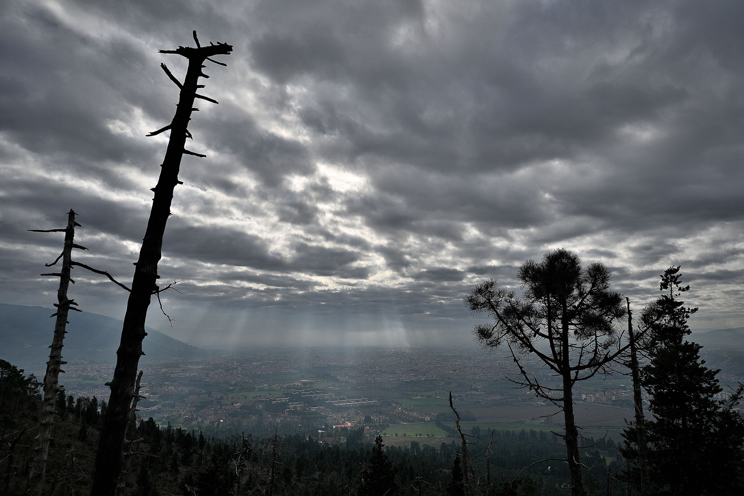 Temporale sulla città