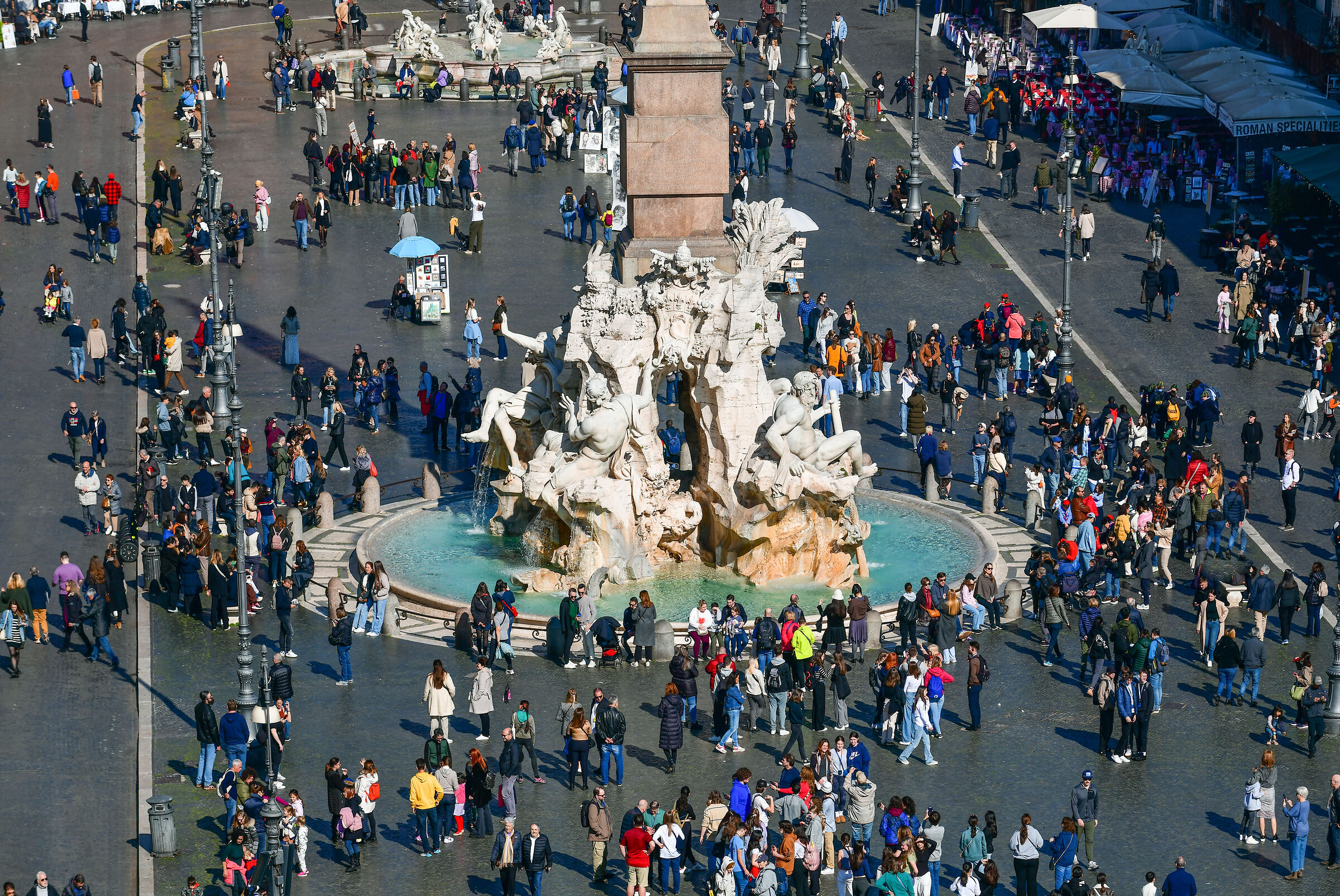 Rome-The Fountain of the 4 Winds in P.za Navona